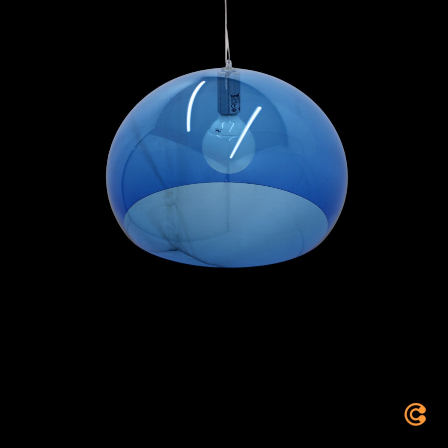 Kartell FL/Y Pendelleuchte Deckenlampe Hängelampe Lampe Leuchte Design blau - 8058967092547