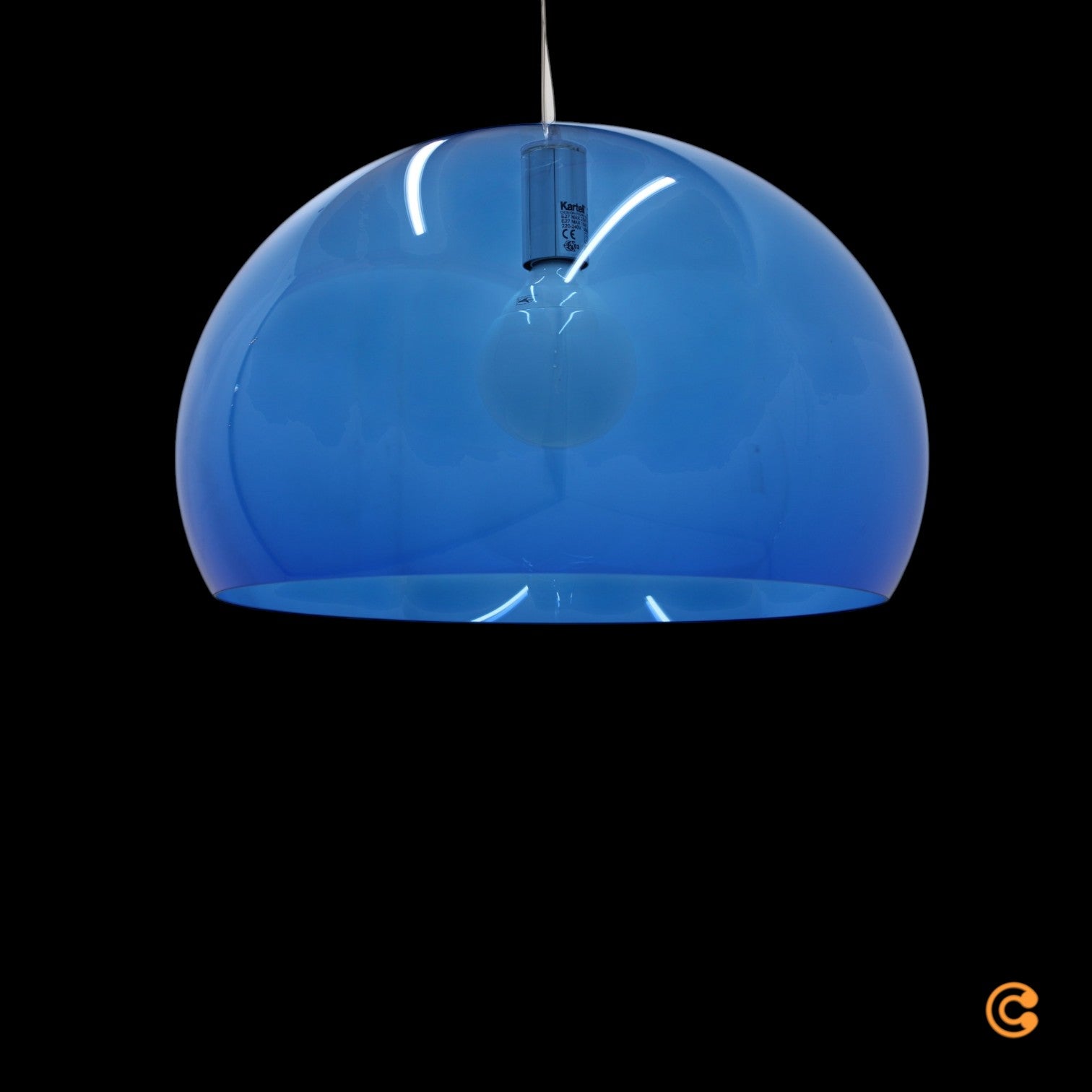 Kartell FL/Y Pendelleuchte Deckenlampe Hängelampe Lampe Leuchte Design blau - 8058967092547