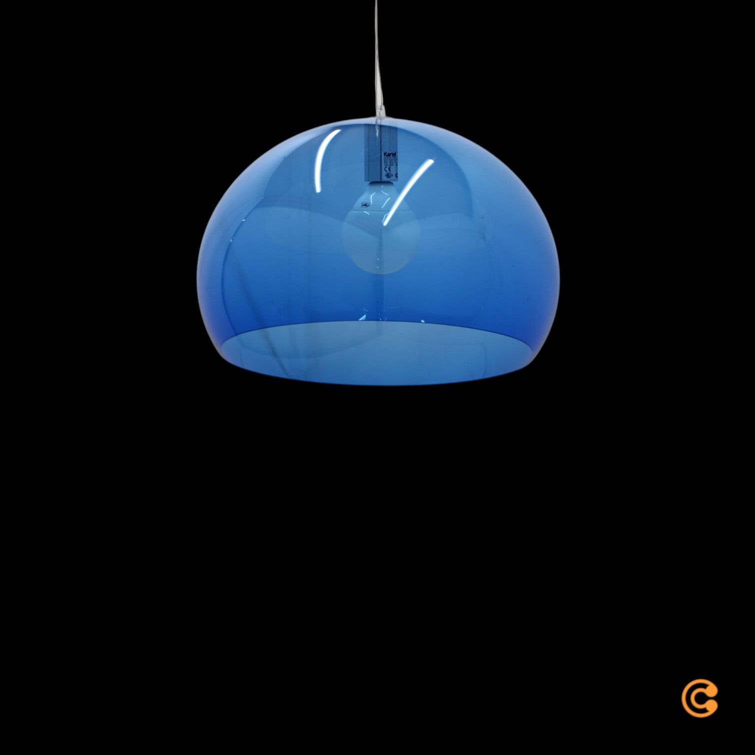 Kartell FL/Y Pendelleuchte Deckenlampe Hängelampe Lampe Leuchte Design blau - 8058967092547