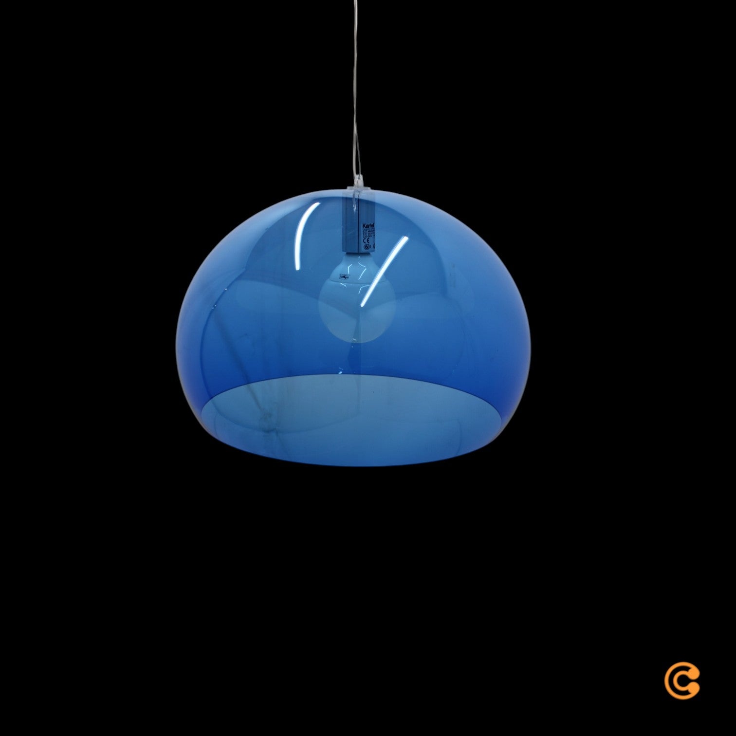 Kartell FL/Y Pendelleuchte Deckenlampe Hängelampe Lampe Leuchte Design blau - 8058967092547