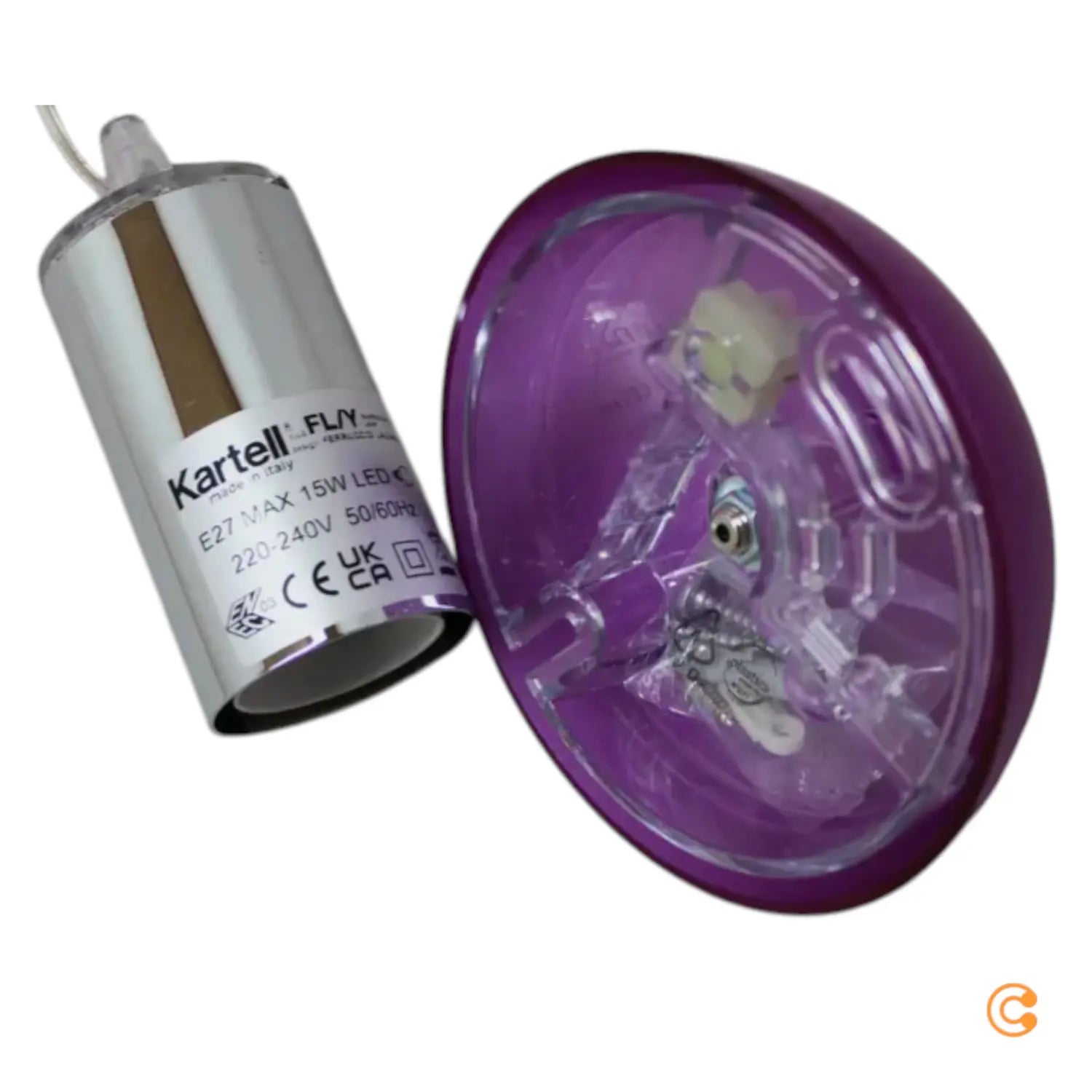 B-Ware Kartell Pendelleuchte Hängeleuchte Fl/Y Leuchte Pink Kugel Siehe Text/Foto - 8058967092561