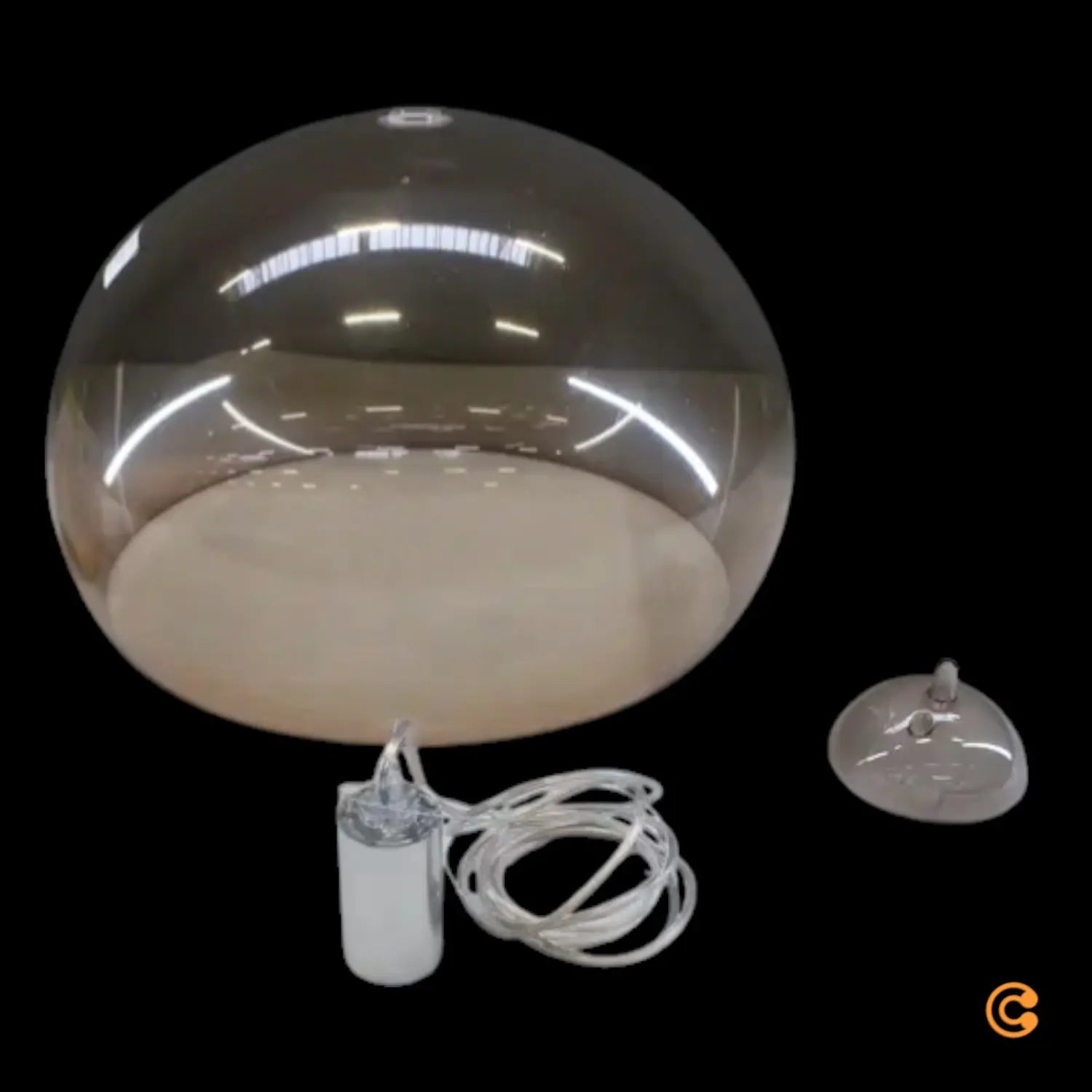 B-Ware Kartell Fl/Y Hängeleuchte ø52cm Braun Hängelampe Lampe Leuchte Deckenlampe E27