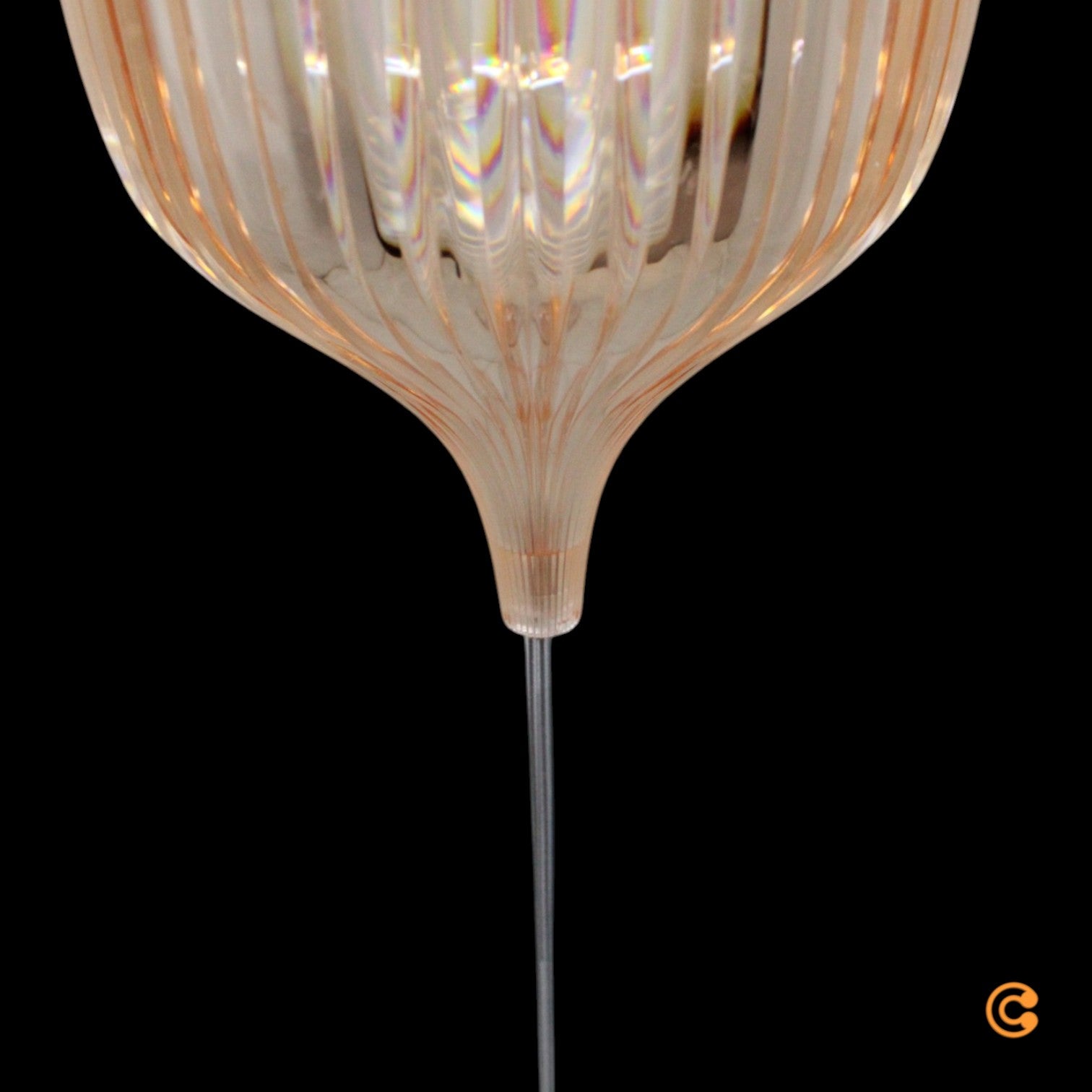 Kartell Pendelleuchte Hängeleuchte Lampe Gé rose Laviani Kunststoff E27 LED 37cm - 8058967309164