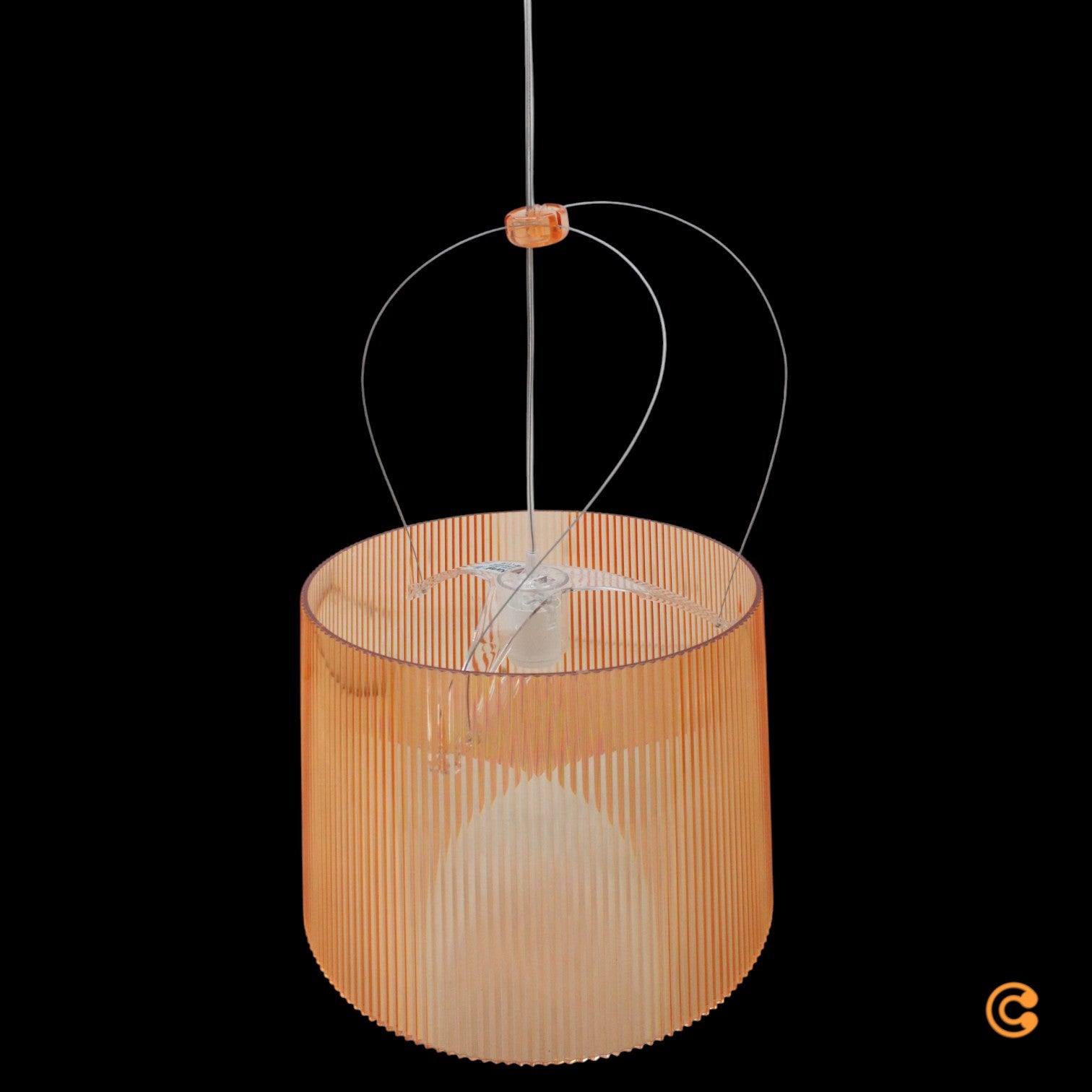 Kartell Pendelleuchte Hängeleuchte Lampe Gé rose Laviani Kunststoff E27 LED 37cm - 8058967309164