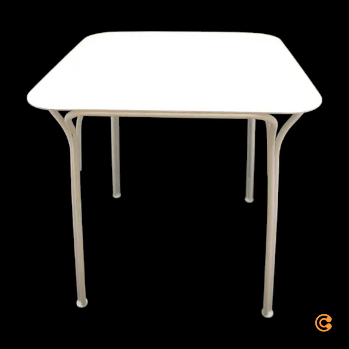Kartell Gartentisch Hiray 70x70cm Outdoor Tisch weiß minimalistisch Stahl - 8058967348873