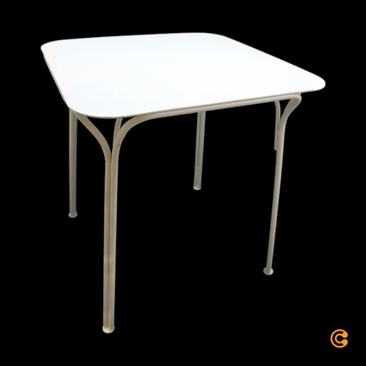Kartell Gartentisch Hiray 70x70cm Outdoor Tisch weiß minimalistisch Stahl - 8058967348873