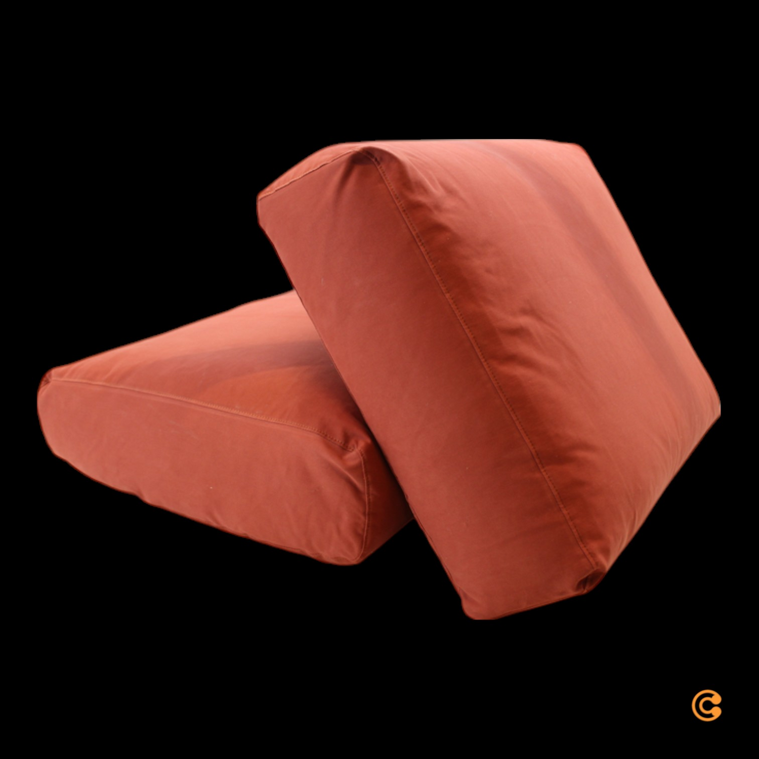 Kartell Pop Kissen Rücken Und Sitzkissen Outdoorsofa Ersatzkissen Outdoor Orange B-Ware - 1
