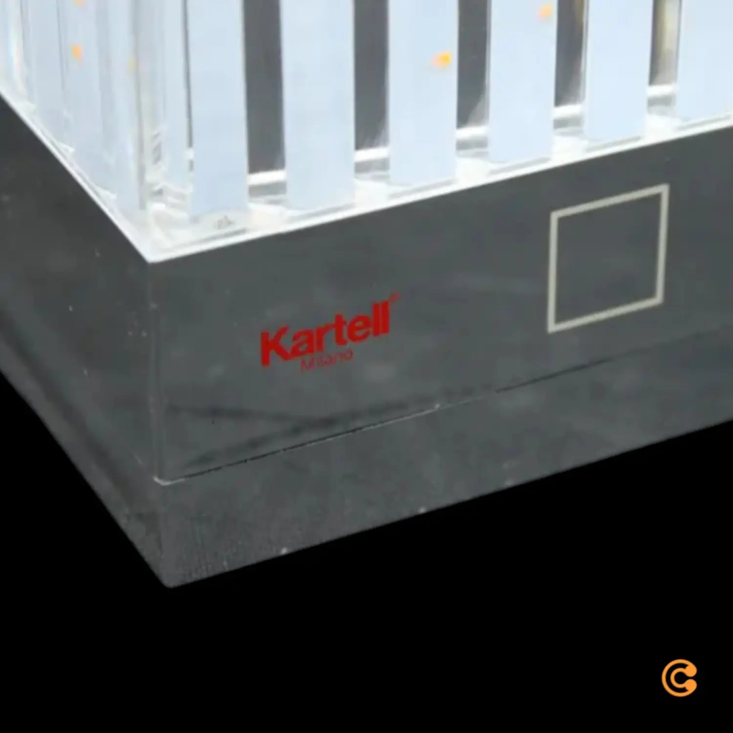 B-Ware Kartell Tischlampe Laterne Led Kristall Transparent Outdoor Lampe Akku Designer - 8058967267877