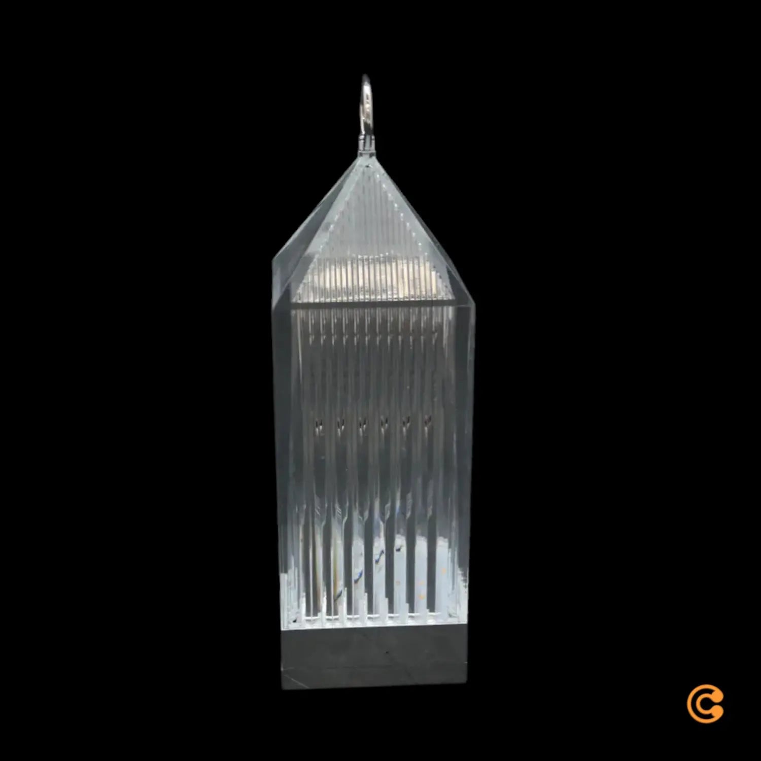 B-Ware Kartell Tischlampe Laterne Led Kristall Transparent Outdoor Lampe Akku Designer - 8058967267877