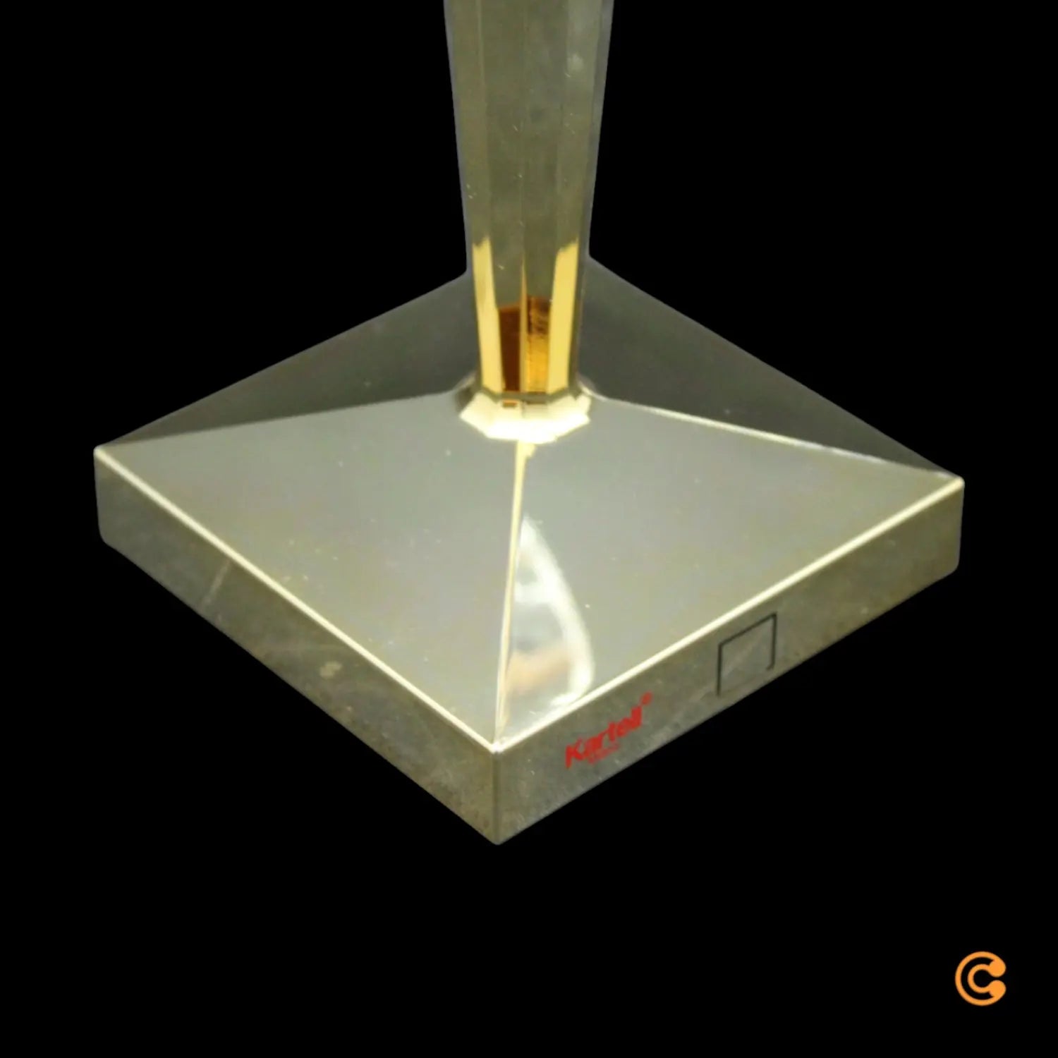 B-Ware Kartell Tischleuchte Tischlampe Led Akku Lampe Battery Leuchte Gold Transparent  - 8058967199666