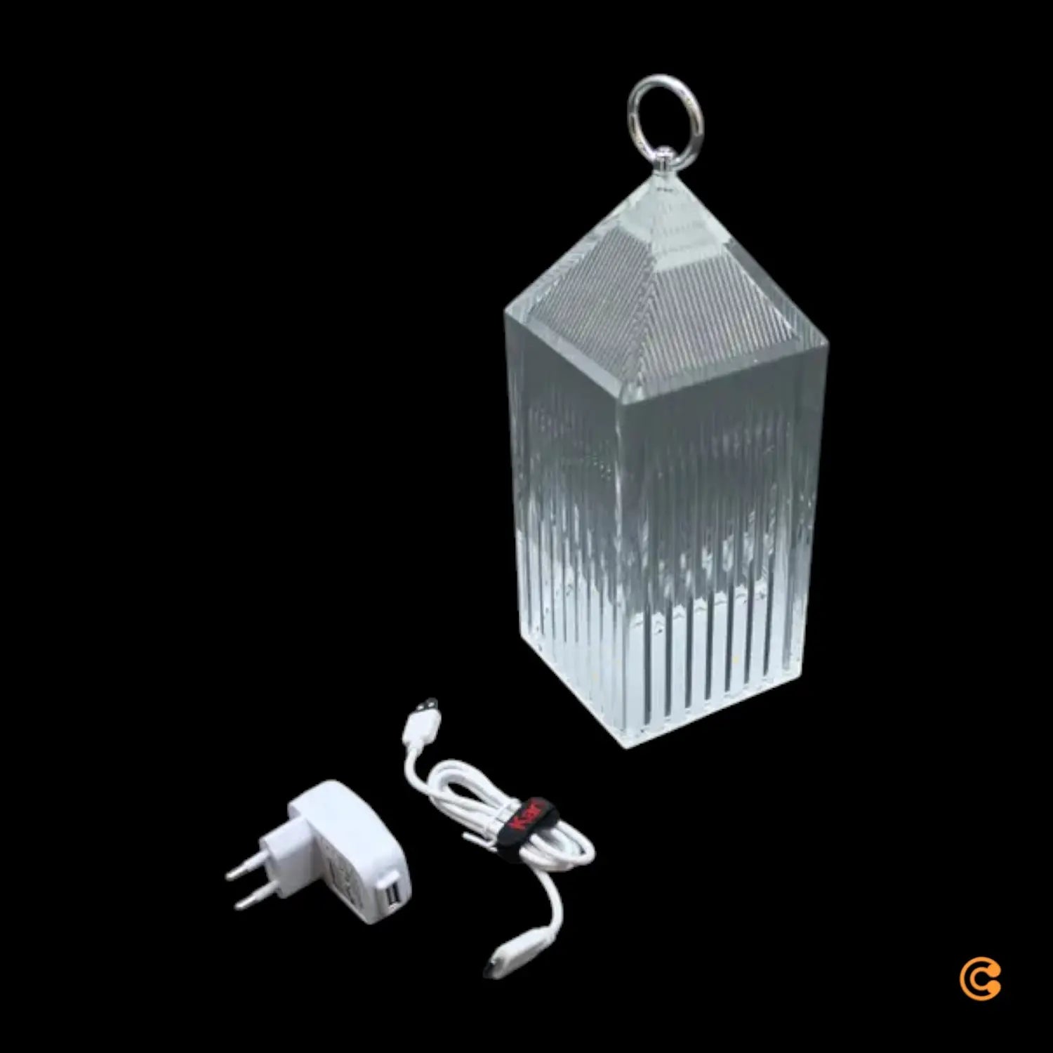 B-Ware Kartell Led Akku Tischlampe Lantern Leuchte Crystal Recycelt Ip54 Lampe Leuchte - 8058967362268