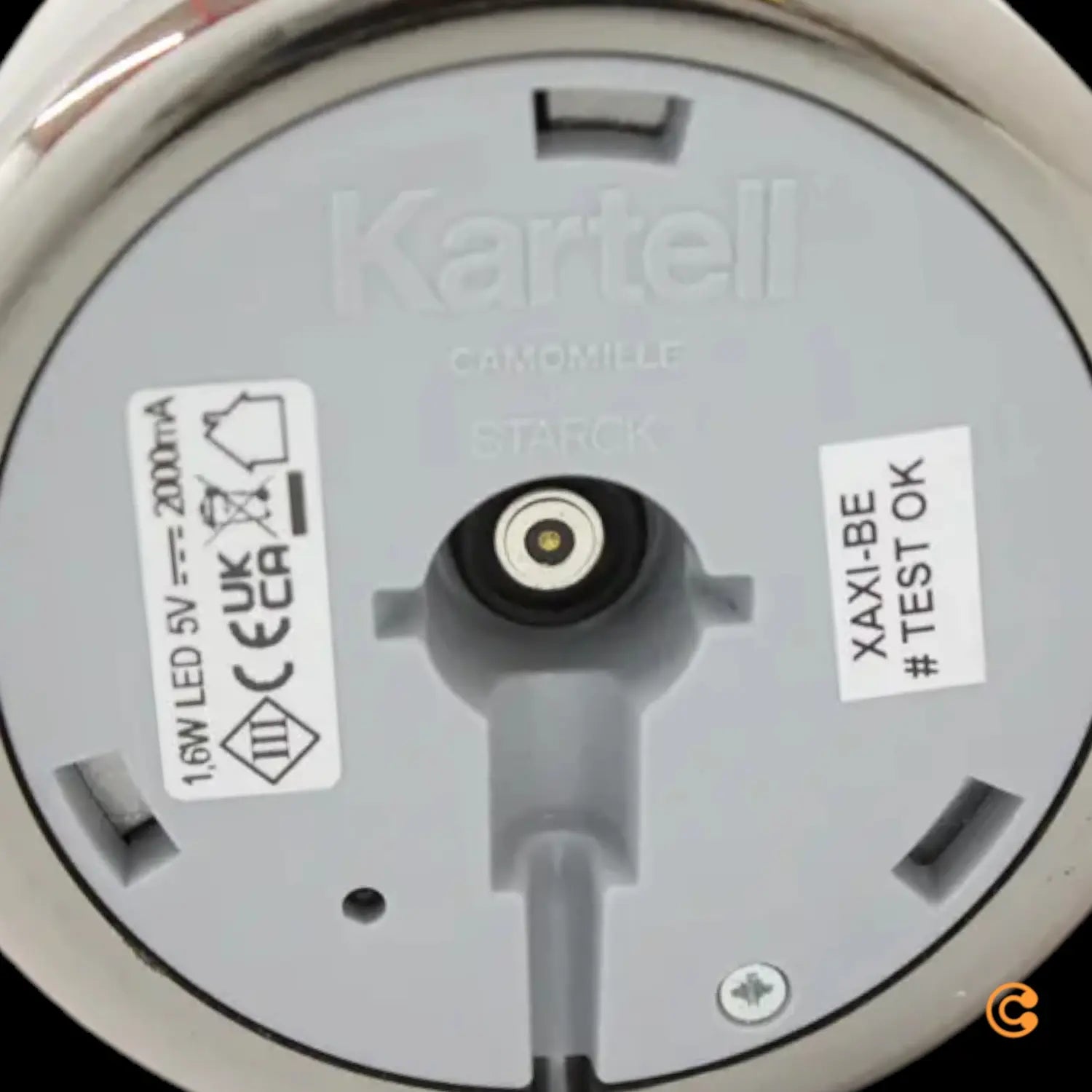 B-Ware Kartell Tischleuchte Akku Lampe Led Camomille Dunkelgrau Weiß Siehe Text - 8058967370737