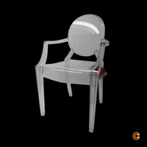 B-Ware Kartell Louis Armlehnstuhl Stuhl Esszimmerstuhl Essstuhl Gartenstuhl Siehe Text