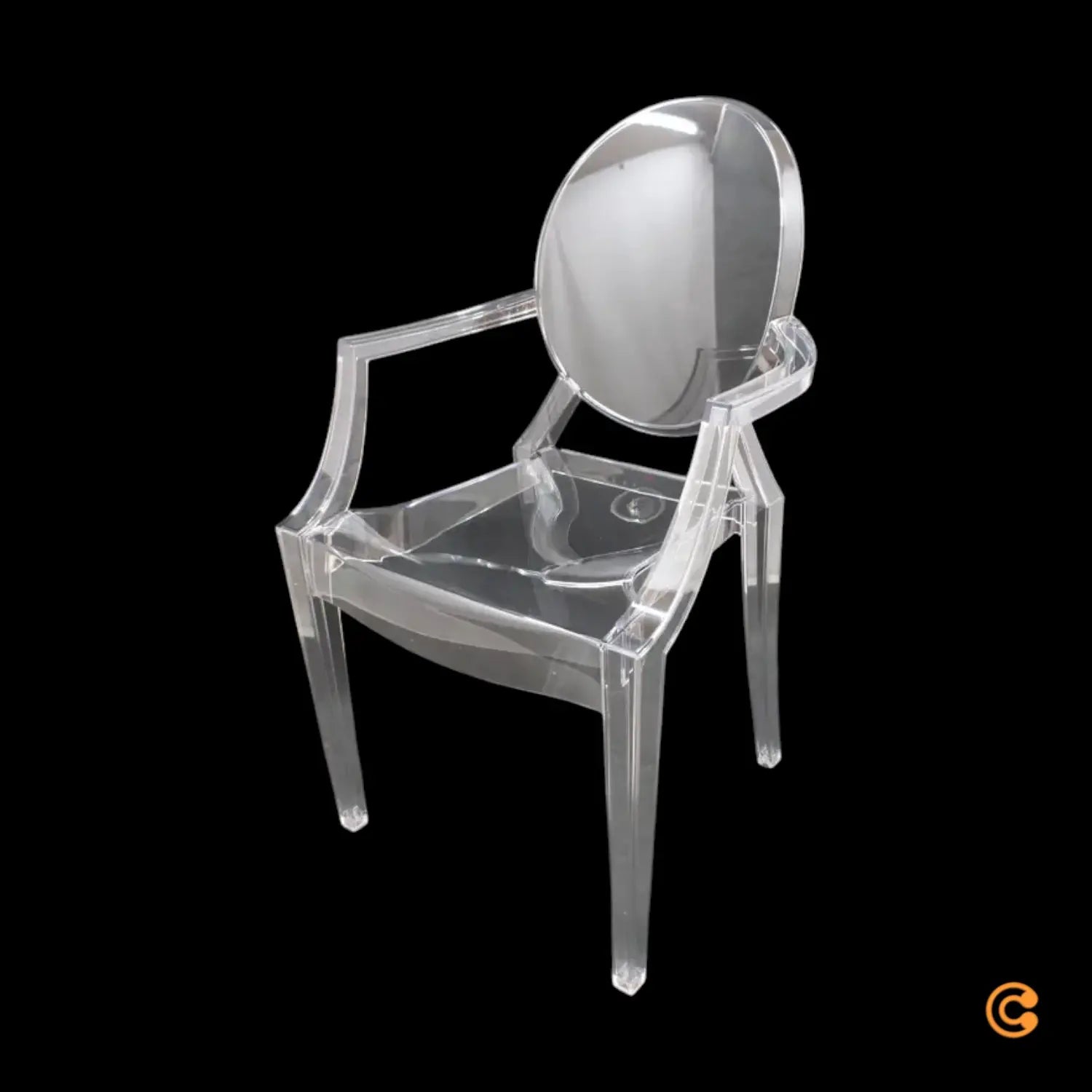 B-Ware Kartell Stuhl Kunststoffstuhl Sitzgelegenheit Louis Ghost Glasklar Transparent  - 8034105780163