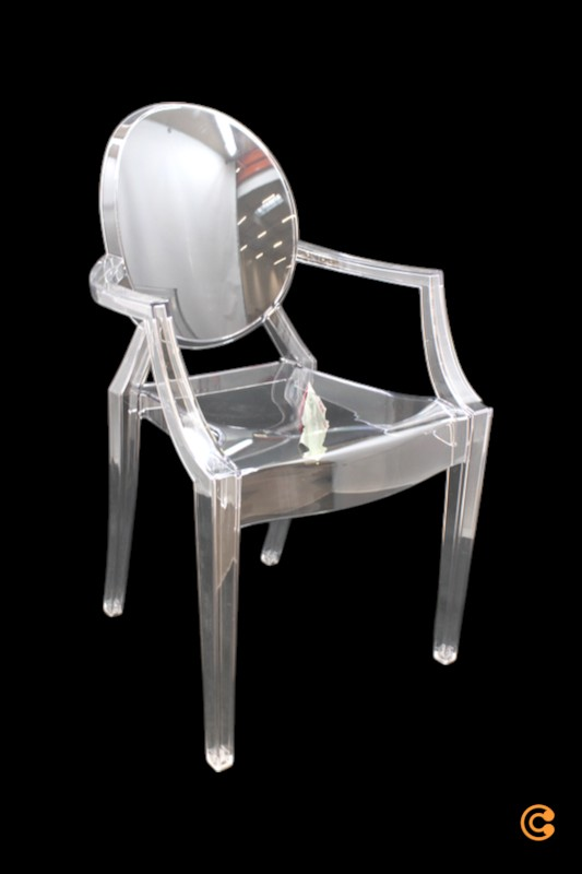 B-Ware Kartell Esszimmerstuhl Stuhl Küchenstuhl Designerstuhl Polycarbonat Transparent - 8034105780163