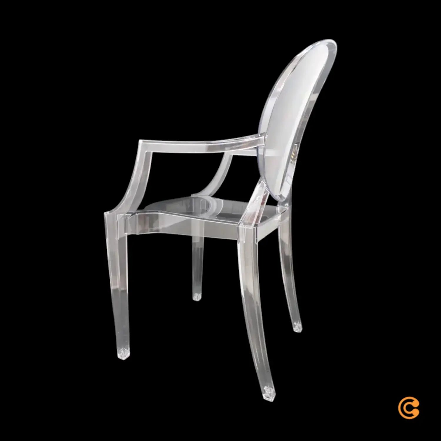 B-Ware Kartell Stuhl Kunststoffstuhl Sitzgelegenheit Louis Ghost Glasklar Transparent  - 8034105780163