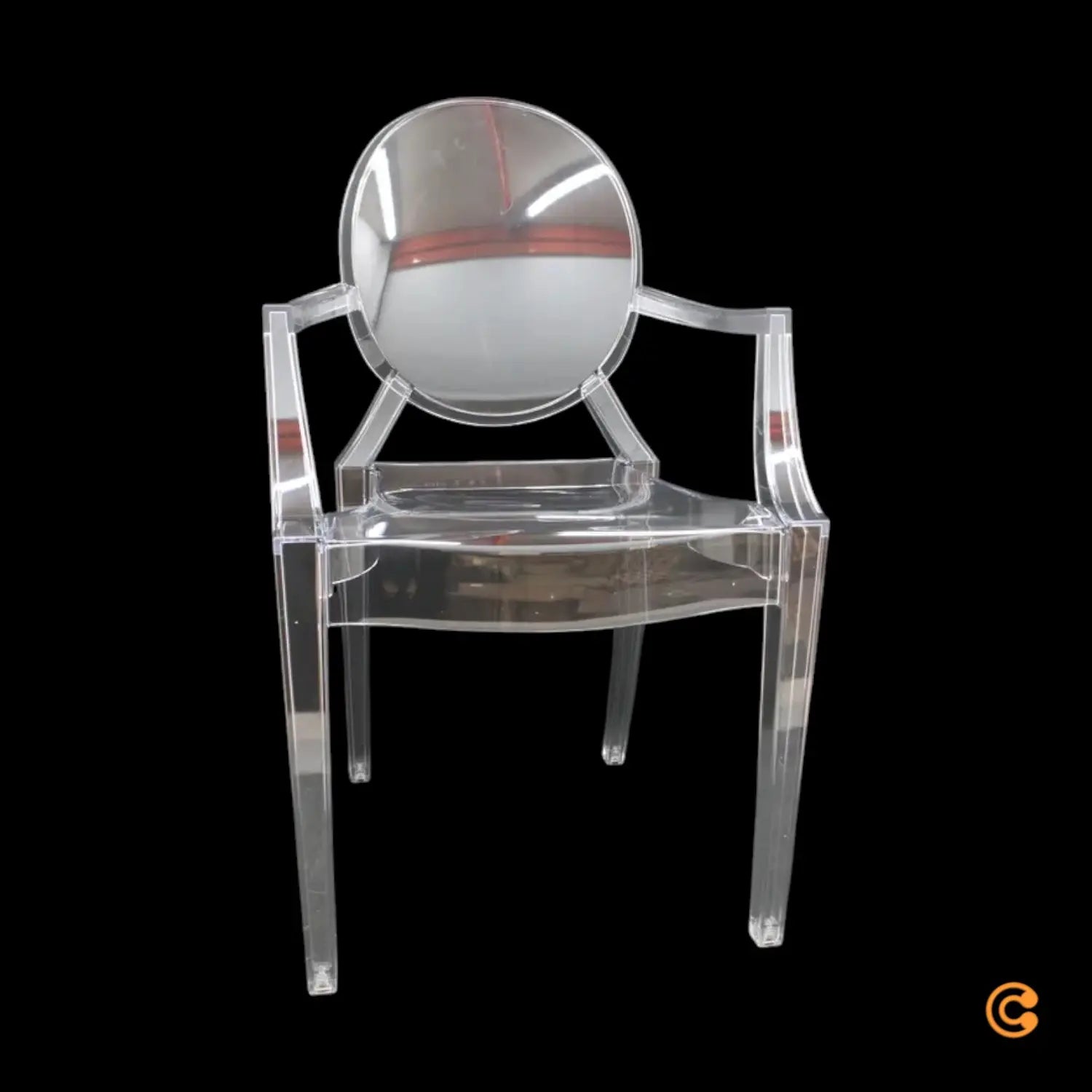 B-Ware Kartell Stuhl Kunststoffstuhl Sitzgelegenheit Louis Ghost Glasklar Transparent  - 8034105780163