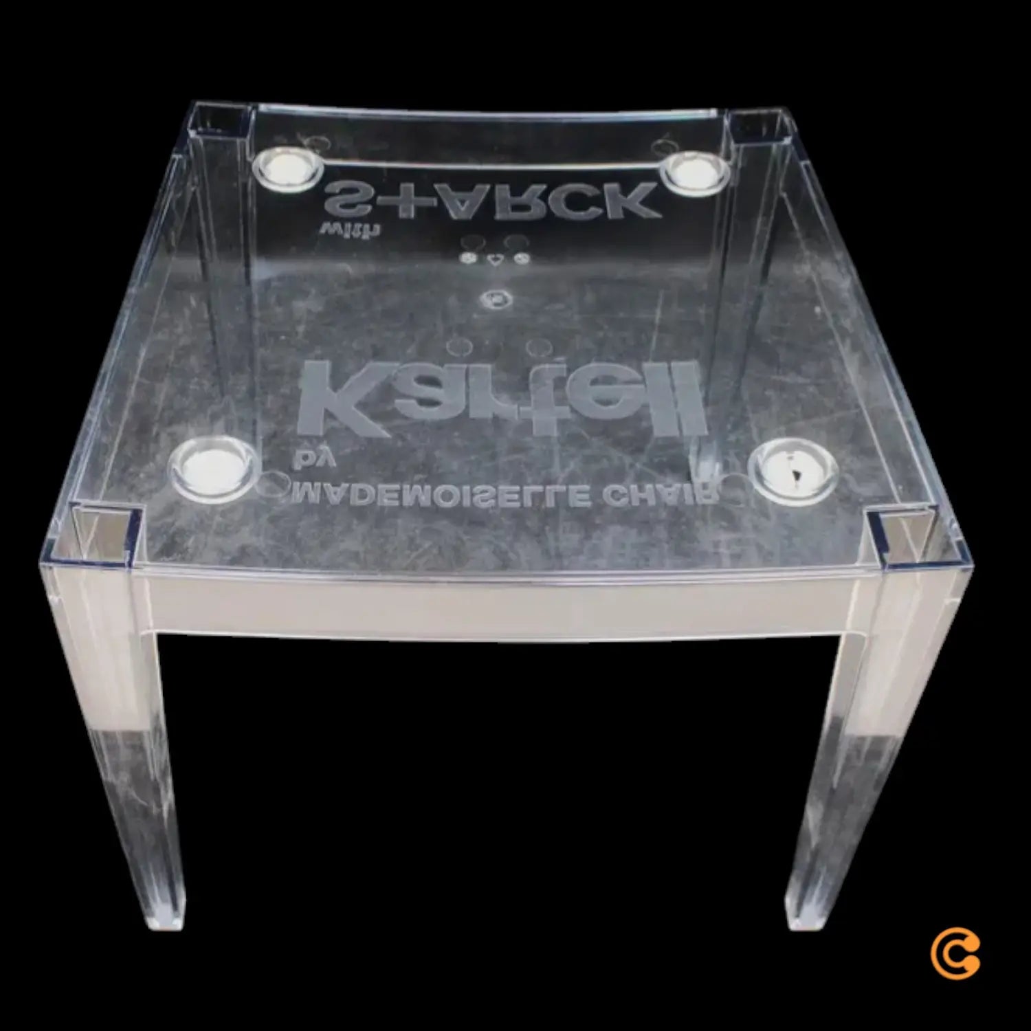 B-Ware Kartell Armlehnstuhl Mademoiselle Rubelli Brown Mit Stuhlbeinen Siehe Text/Foto - 8058967341041