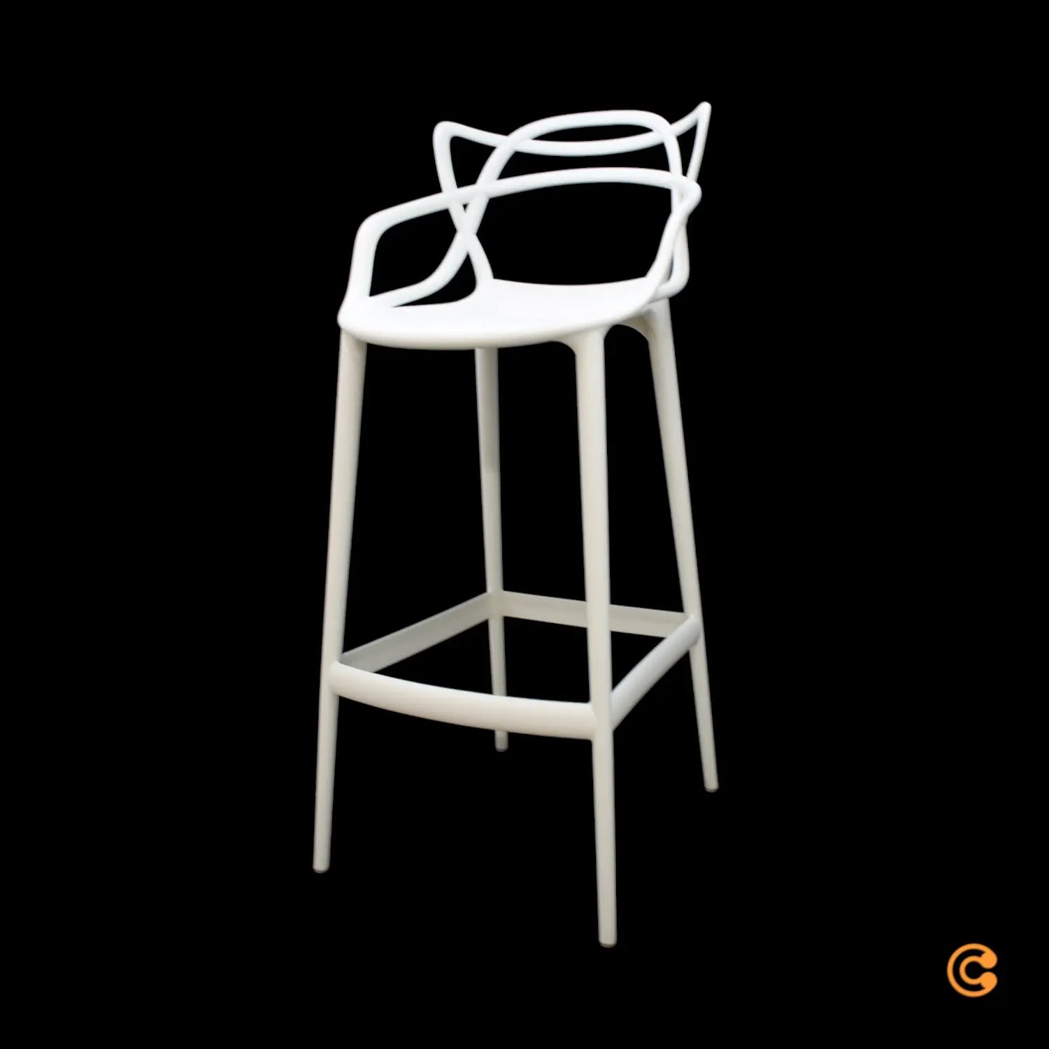 B-Ware Kartell Masters Barhocker Tresenstuhl Hocker Stuhl Barstuhl  75cm Weiß