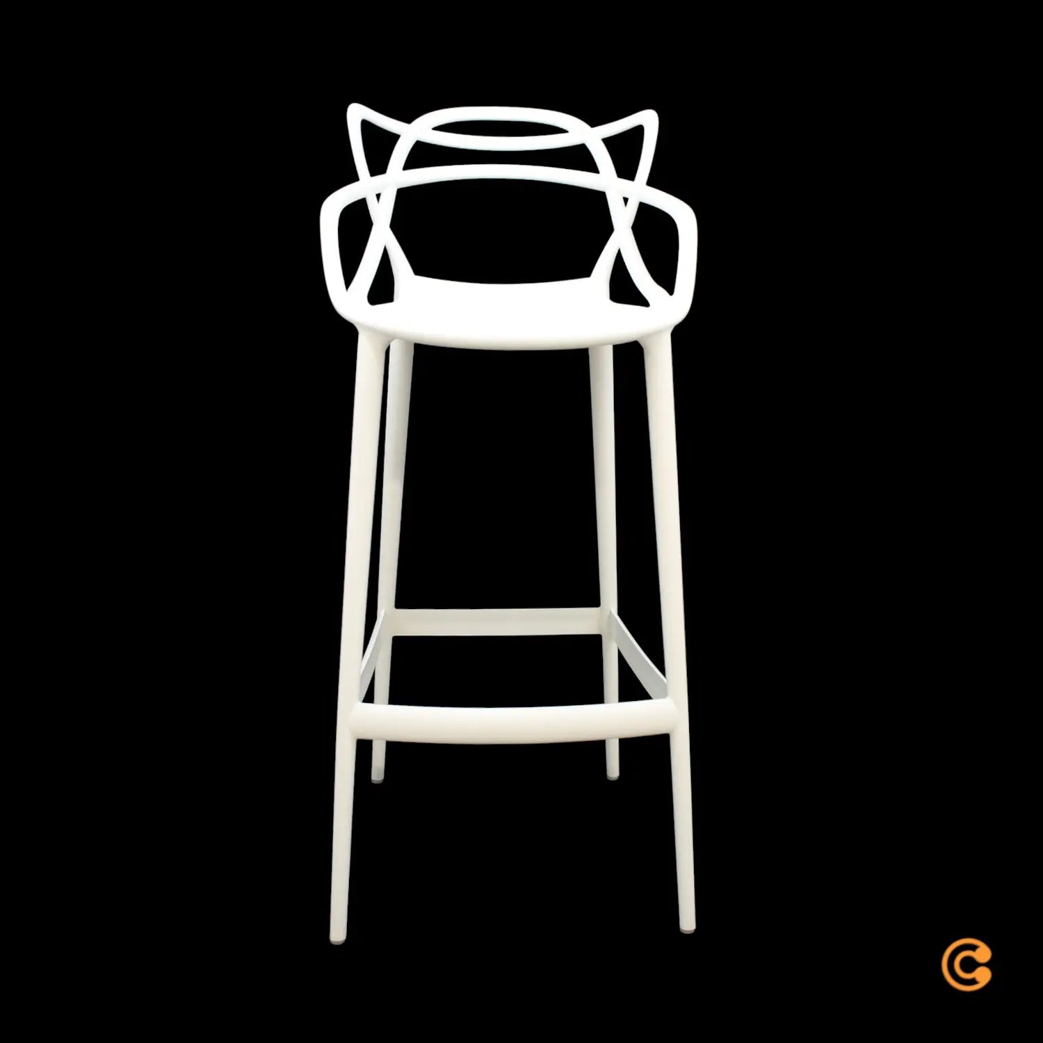 B-Ware Kartell Masters Barhocker Tresenstuhl Hocker Stuhl Barstuhl  75cm Weiß