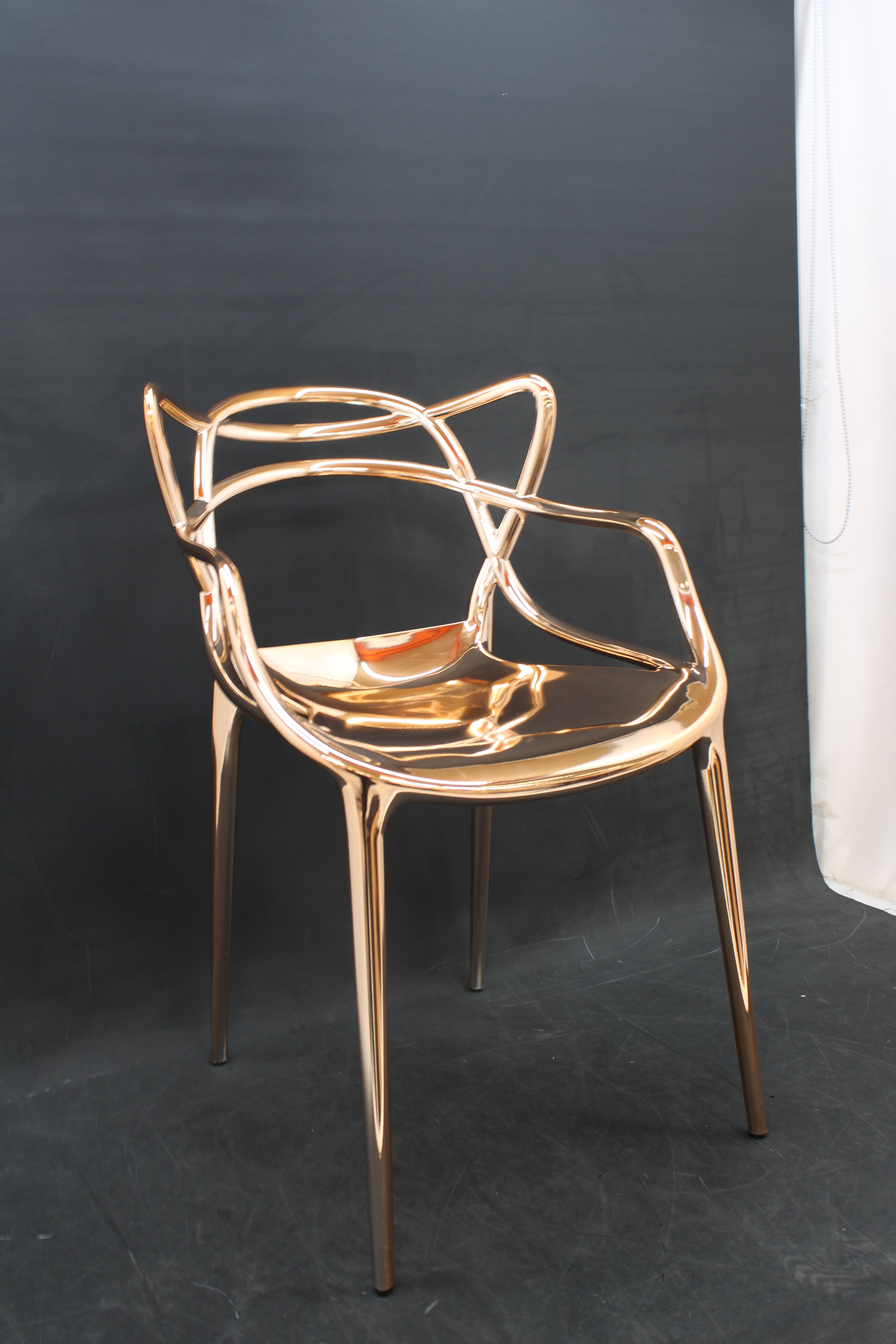 Kartell Masters Metallic Armlehnstuhl Stuhl Esszimmerstuhl Gold SIEHE TEXT/FOTO - 8058967198331