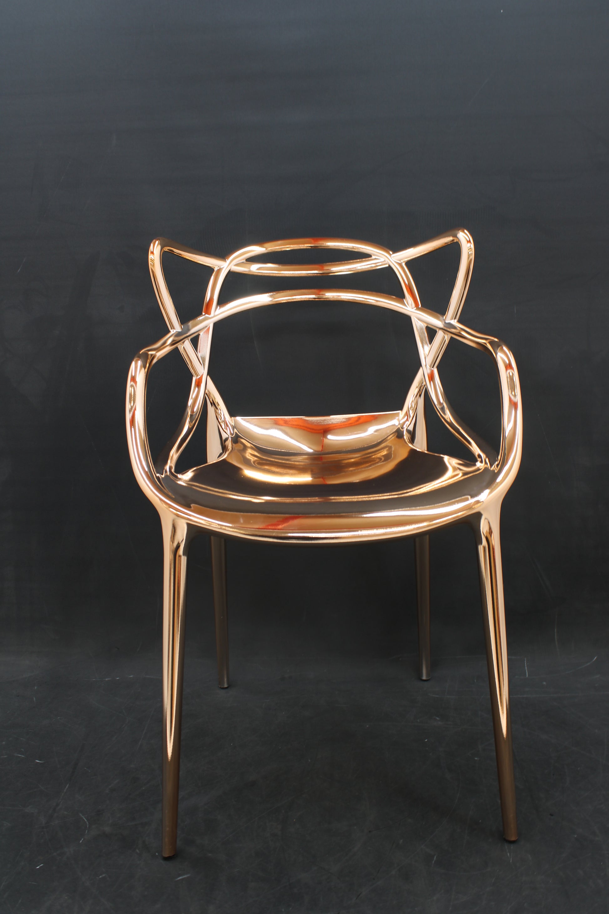 Kartell Masters Metallic Armlehnstuhl Stuhl Esszimmerstuhl Gold SIEHE TEXT/FOTO - 8058967198331