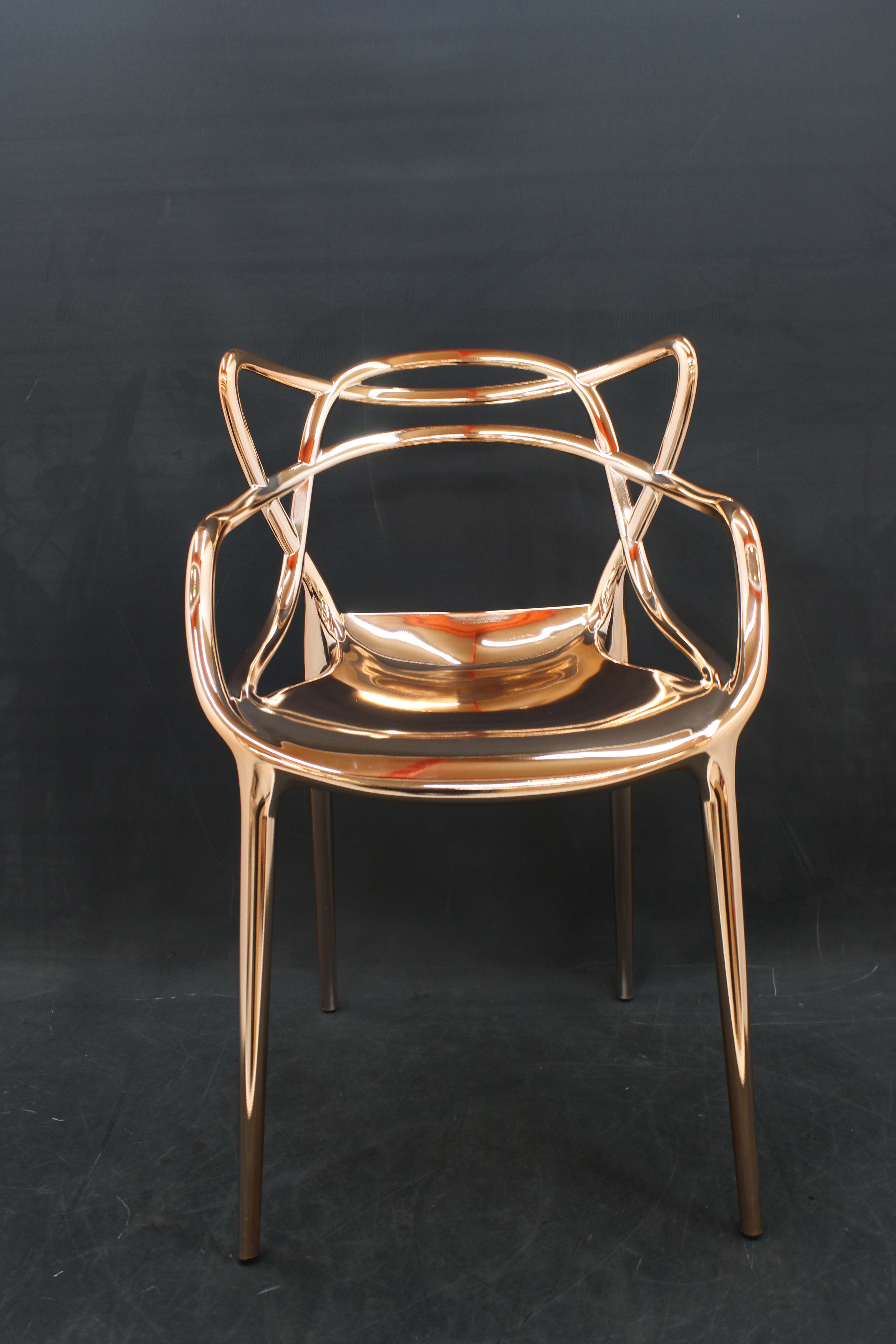 Kartell Masters Metallic Armlehnstuhl Stuhl Esszimmerstuhl Gold SIEHE TEXT/FOTO - 8058967198331