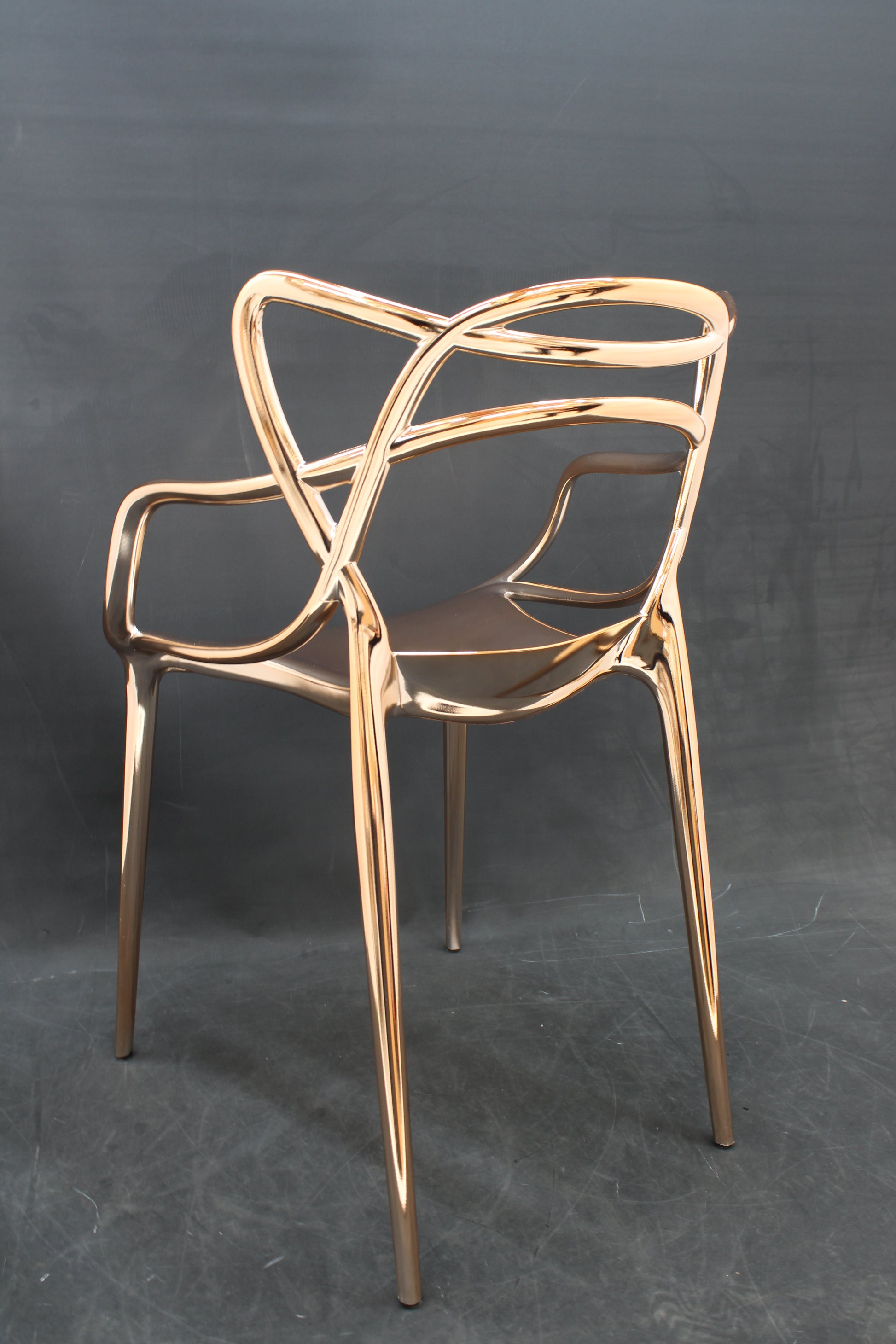 Kartell Masters Metallic Armlehnstuhl Stuhl Esszimmerstuhl Gold SIEHE TEXT/FOTO - 8058967198331