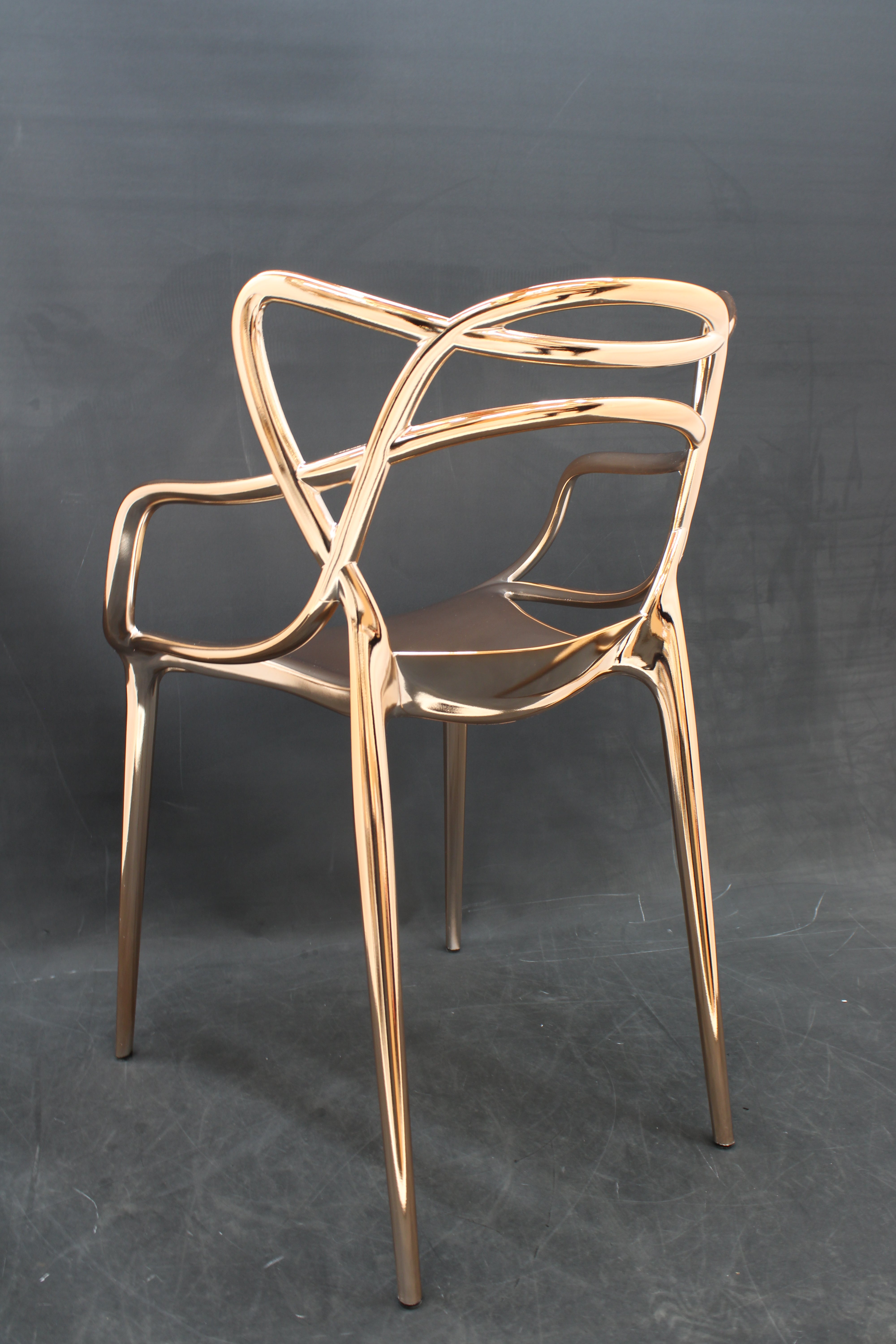 Kartell Masters Metallic Armlehnstuhl Stuhl Esszimmerstuhl Gold SIEHE TEXT/FOTO - 8058967198331