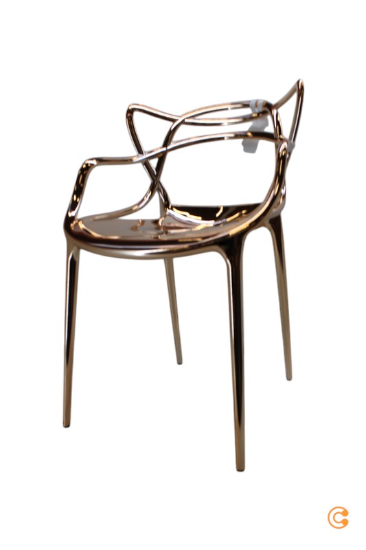 Kartell Masters Metallic Armlehnstuhl Stuhl Esszimmerstuhl SIEHE TEXT/FOTO - 8058967198331