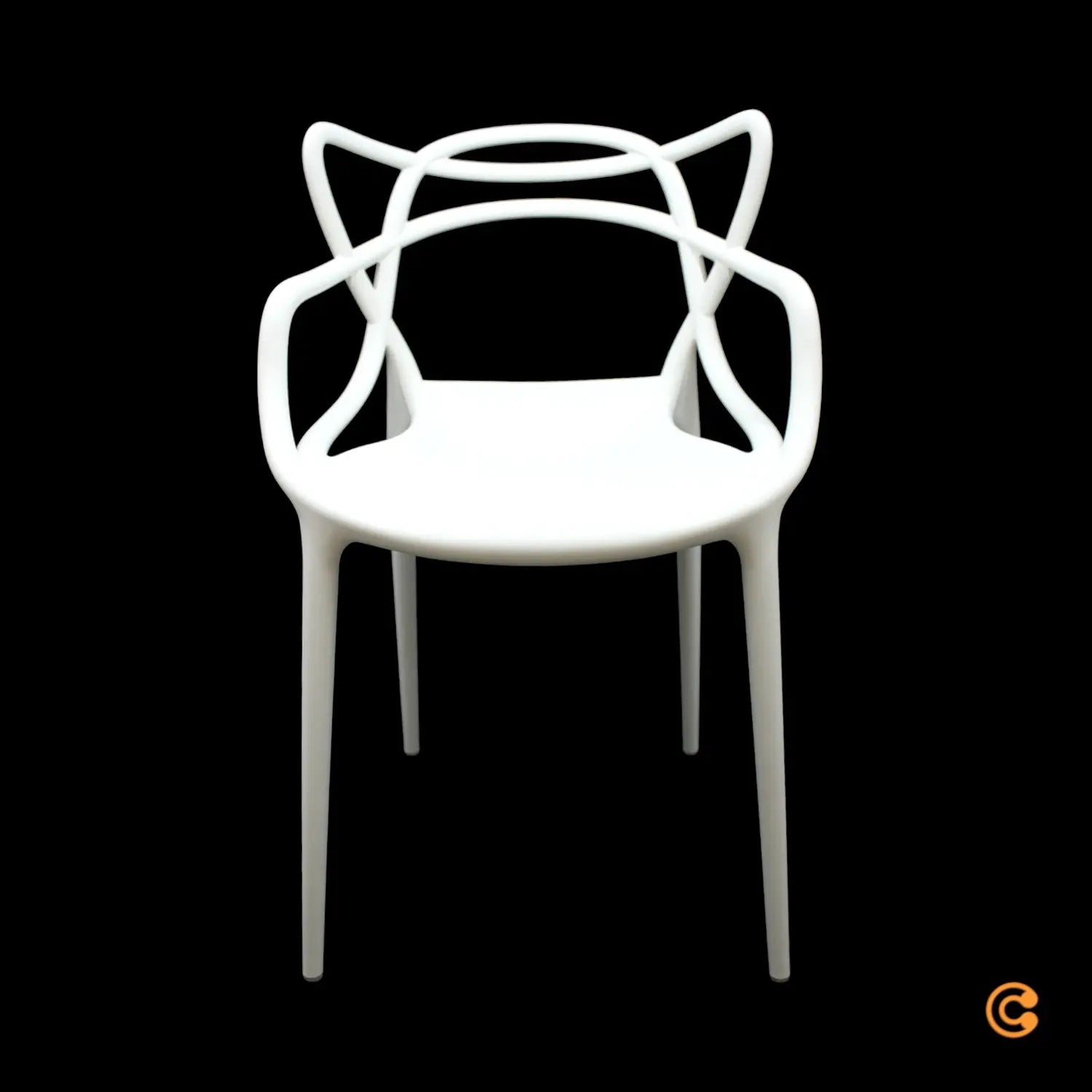 B-Ware Kartell Masters Stuhl Esszimmerstuhl Armlehnstuhl  Lehnstuhl Küchenstuhl Weiß - 8034105783874