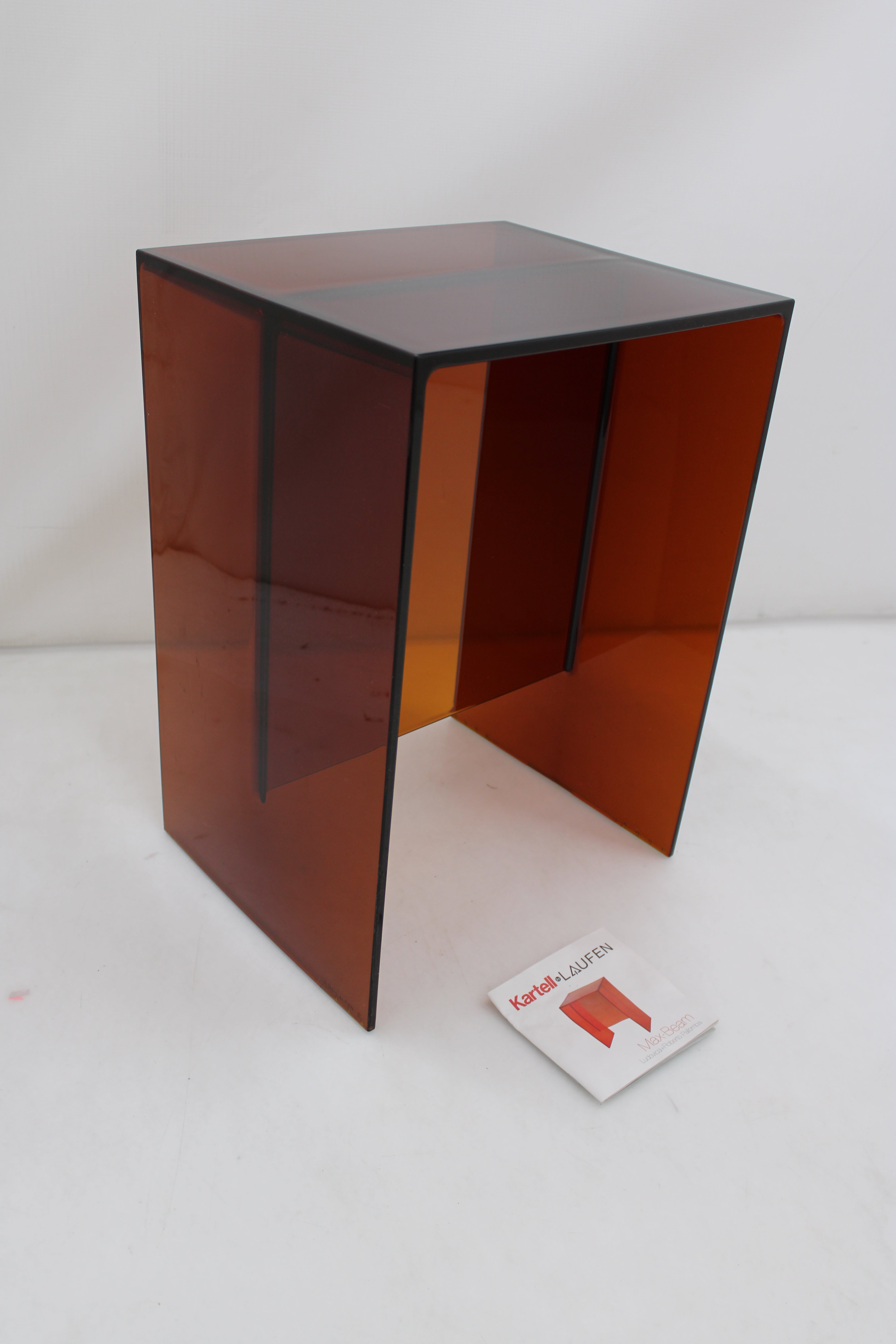 Kartell Max-Beam Hocker Sitzhocker Beistelltisch Sofatisch SIEHE TEXT/FOTO - 8058967180657