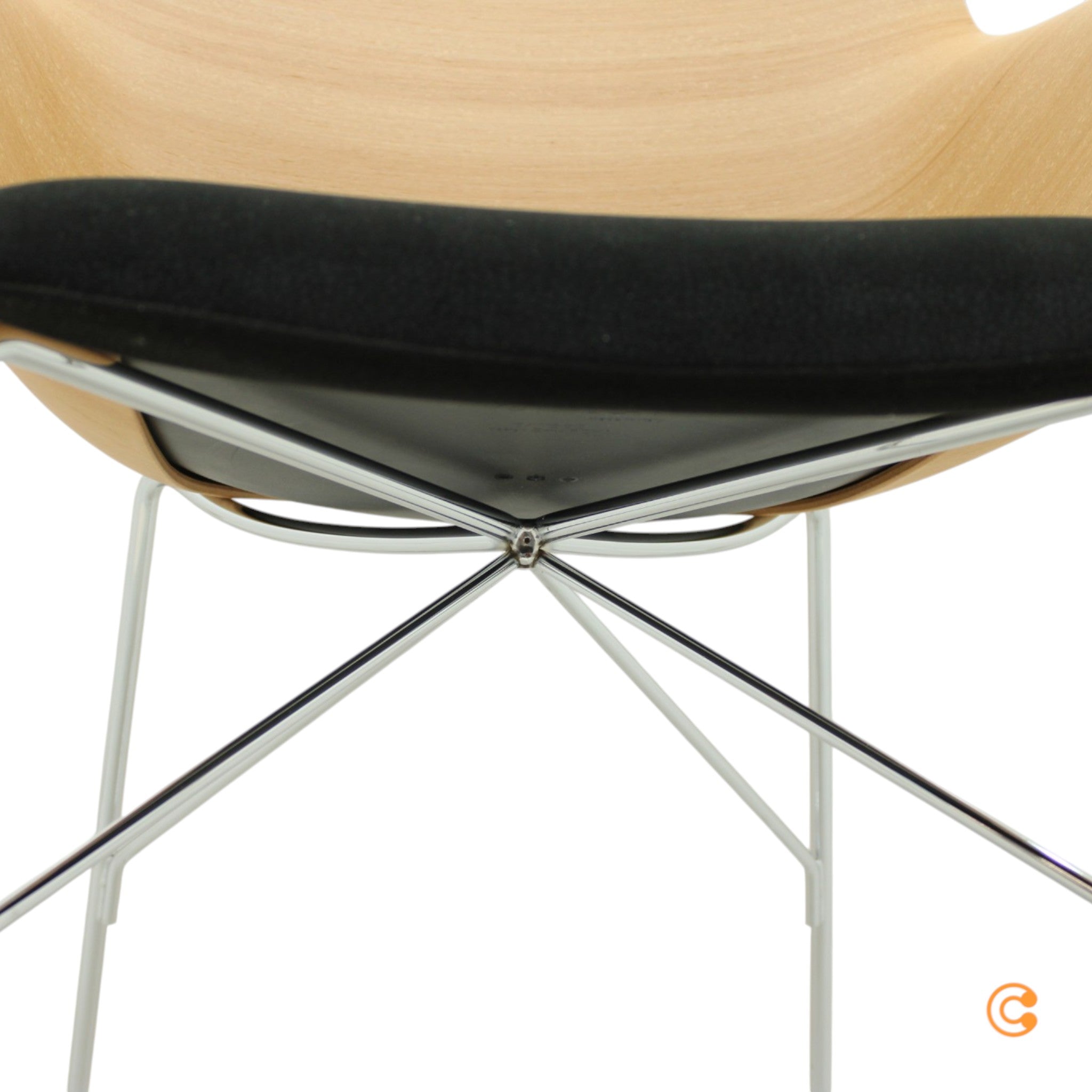 Kartell Q/Wood Stuhl mit Rollen Bürostuhl Schreibtischstuhl Drehstuhl Bürosessel - 8058967310429