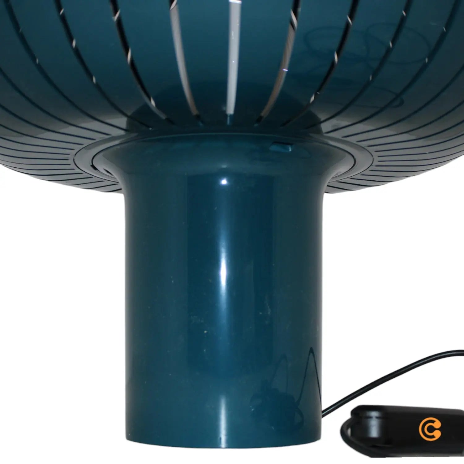 B-Ware Kartell Teresa Tischleuchte Lampe Hauptlicht Petrolblau Special Edition Salone   - 8058967353877