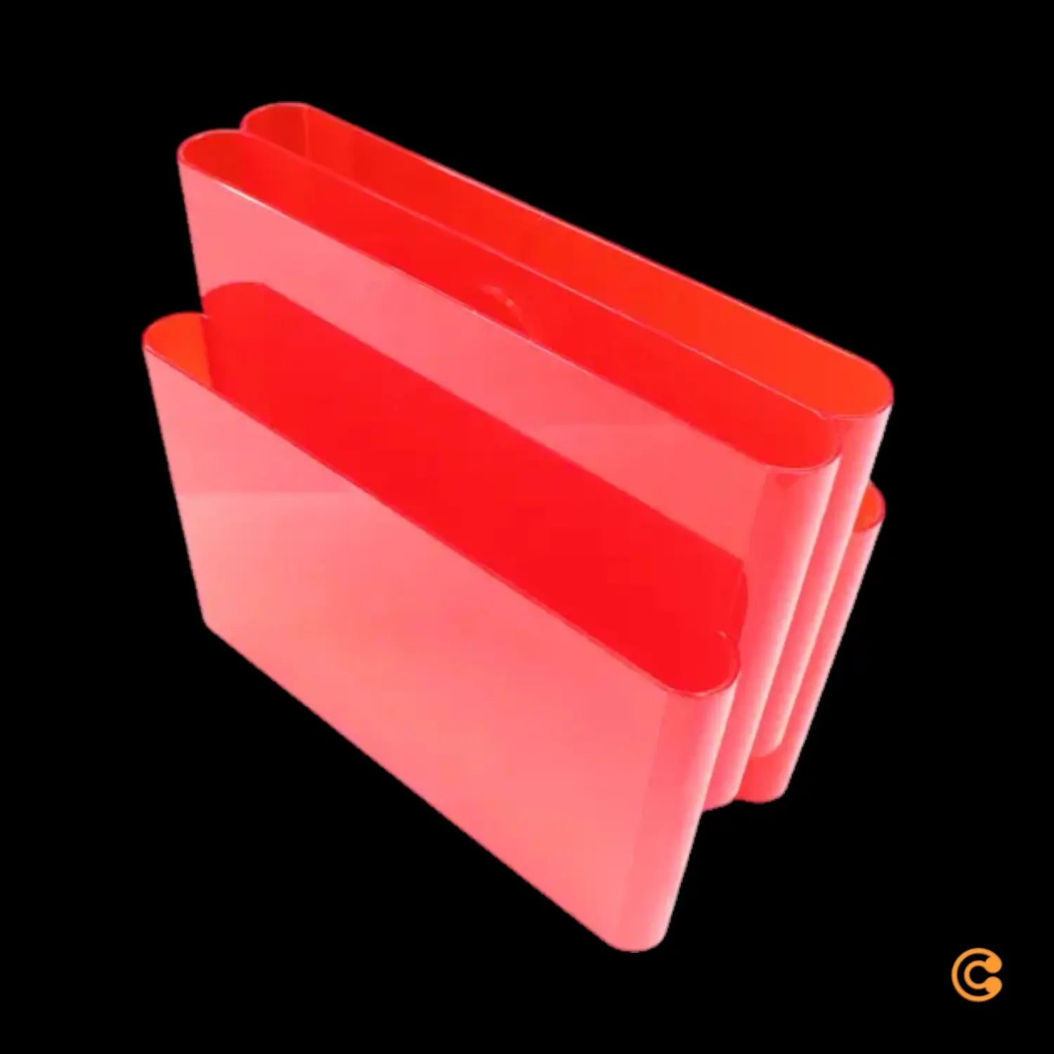 B-Ware Kartell Zeitschriftenständer Magazinhalter Zeitschriftenhalter Rotorange - 8034105780095