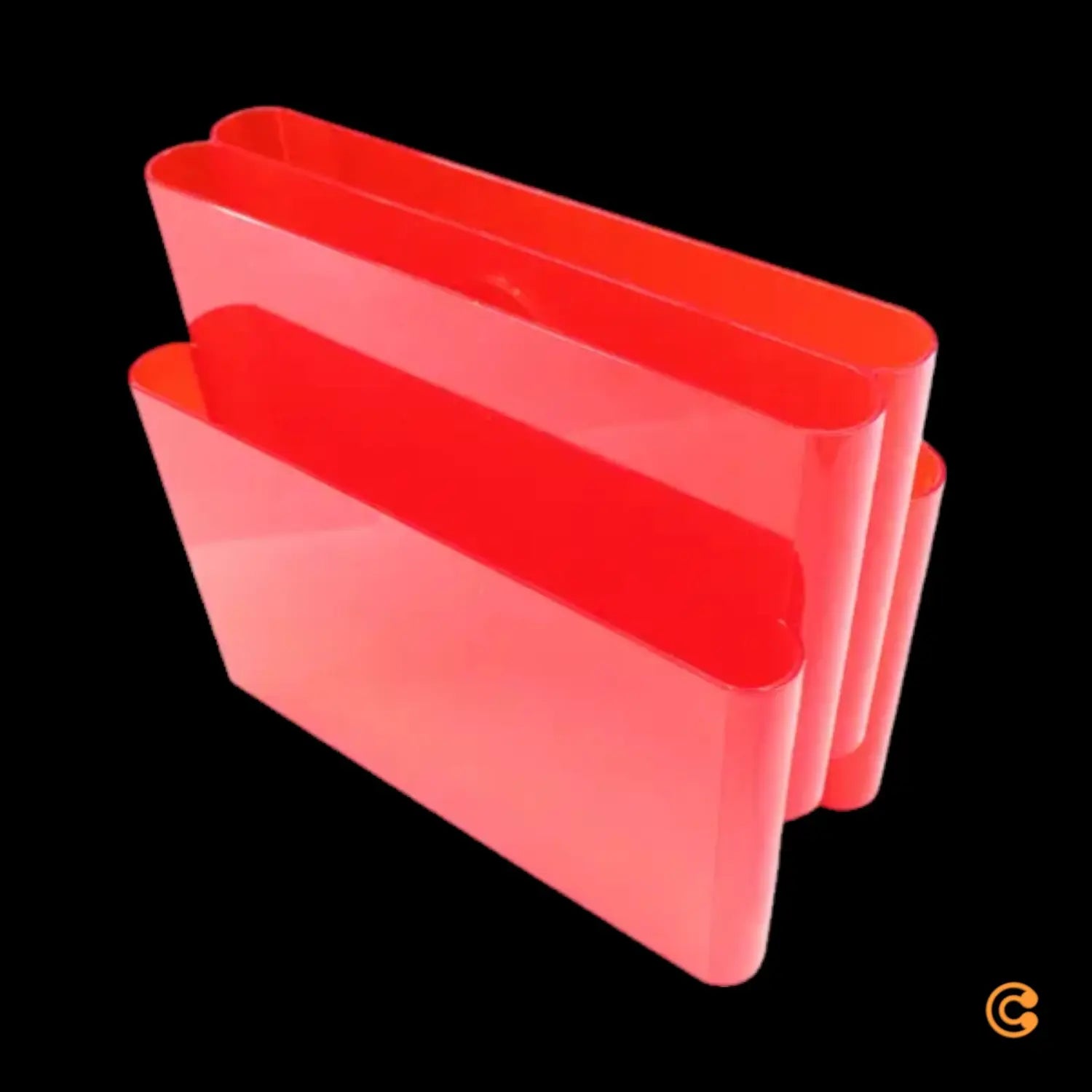 B-Ware Kartell Zeitschriftenständer Magazinhalter Zeitschriftenhalter Rotorange - 8034105780095