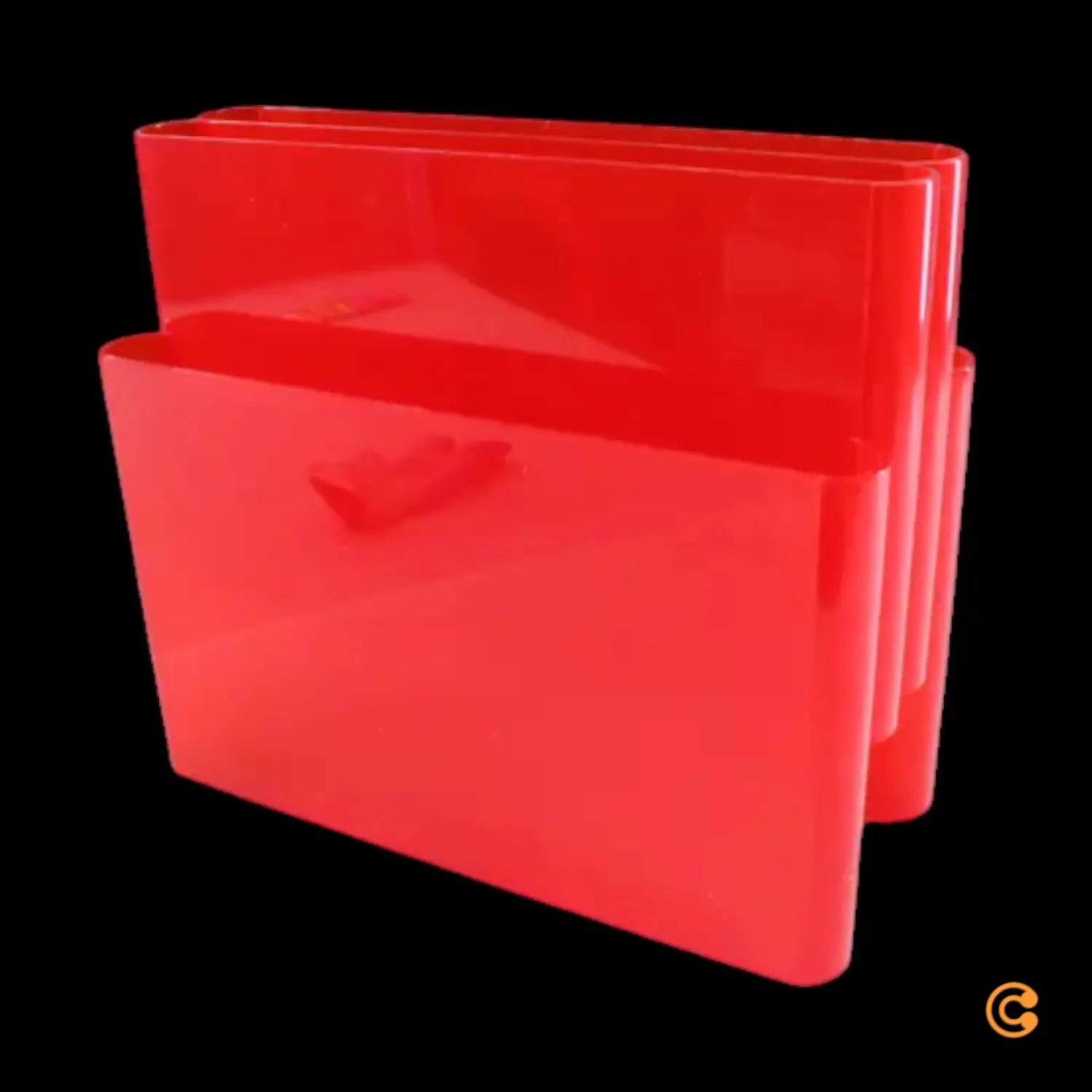 B-Ware Kartell Zeitschriftenständer Magazinhalter Zeitschriftenhalter Rotorange - 8034105780095