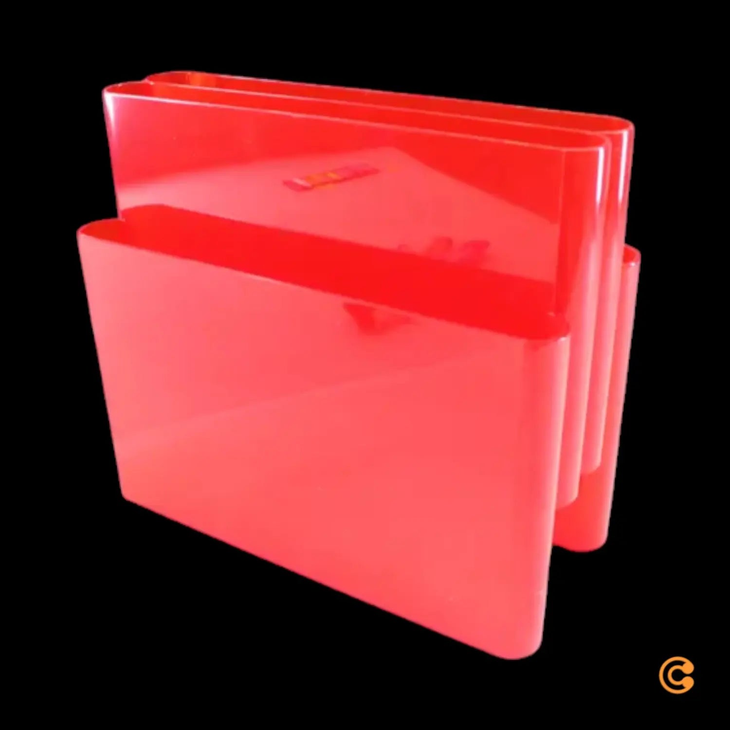 B-Ware Kartell Zeitschriftenständer Magazinhalter Zeitschriftenhalter Rotorange - 8034105780095