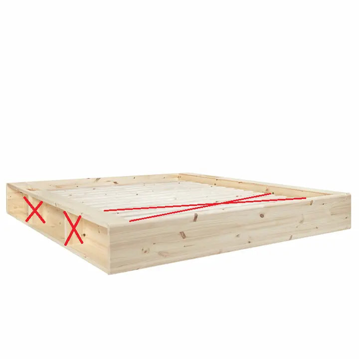 Karup Design Ziggy Bettgestell Doppelbett Mit Lattenrost 165x200cm Siehe Text D-Ware - 5713655135434