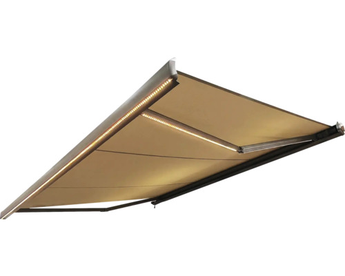 Sonnino Kassettenmarkise Markise Sonnenschutz Motor 4x3 Obravia Beige Led B-Ware - 4306516433049