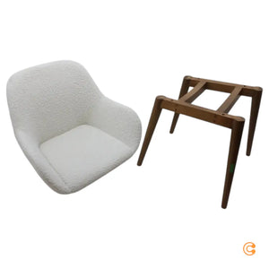 B-Ware Kave Home Esszimmerstuhl Armlehnstuhl Konna Beige Gepolstert Siehe Text/Foto