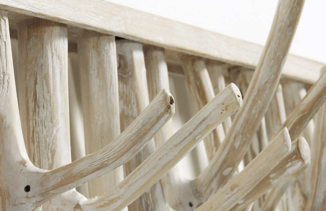 B-Ware Kave Home Muntfre Wandgarderobe Wandhakenleiste Garderobe Wandhaken Holz 60cm - 8433840303000