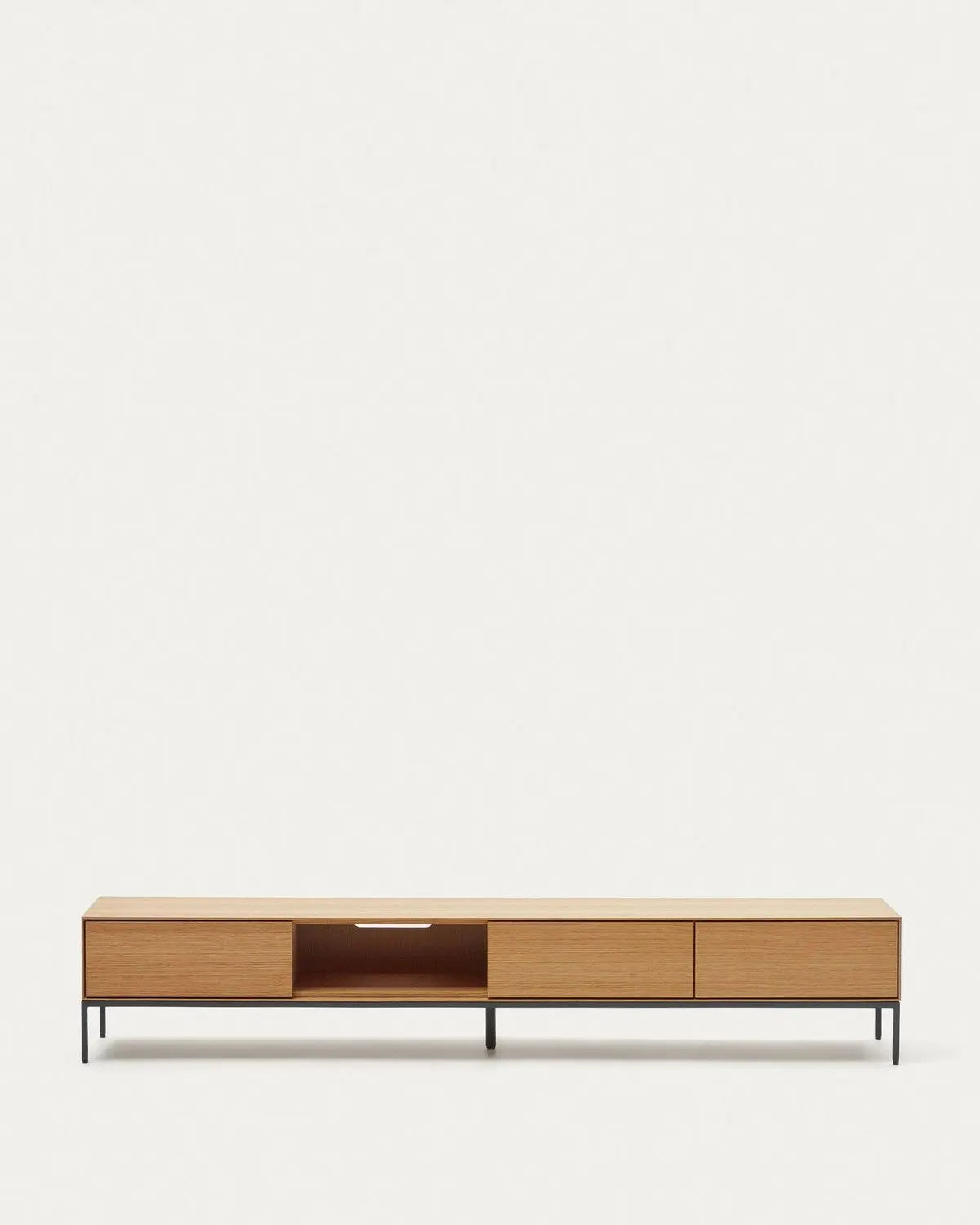 B-Ware Kave Home Vedrana Tv Tisch Natürliches Eichenfurn 195x35 Fernsehertisch Möbel - 8433840805603
