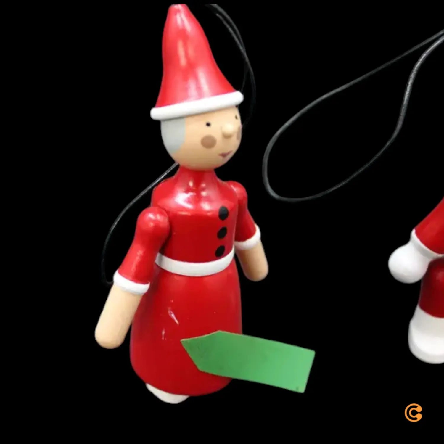 Kay Bojesen 2er Set Holzfiguren Weihnachtsdeko Weihnachtsmann Siehe Text/Foto B-Ware - 5709513393221