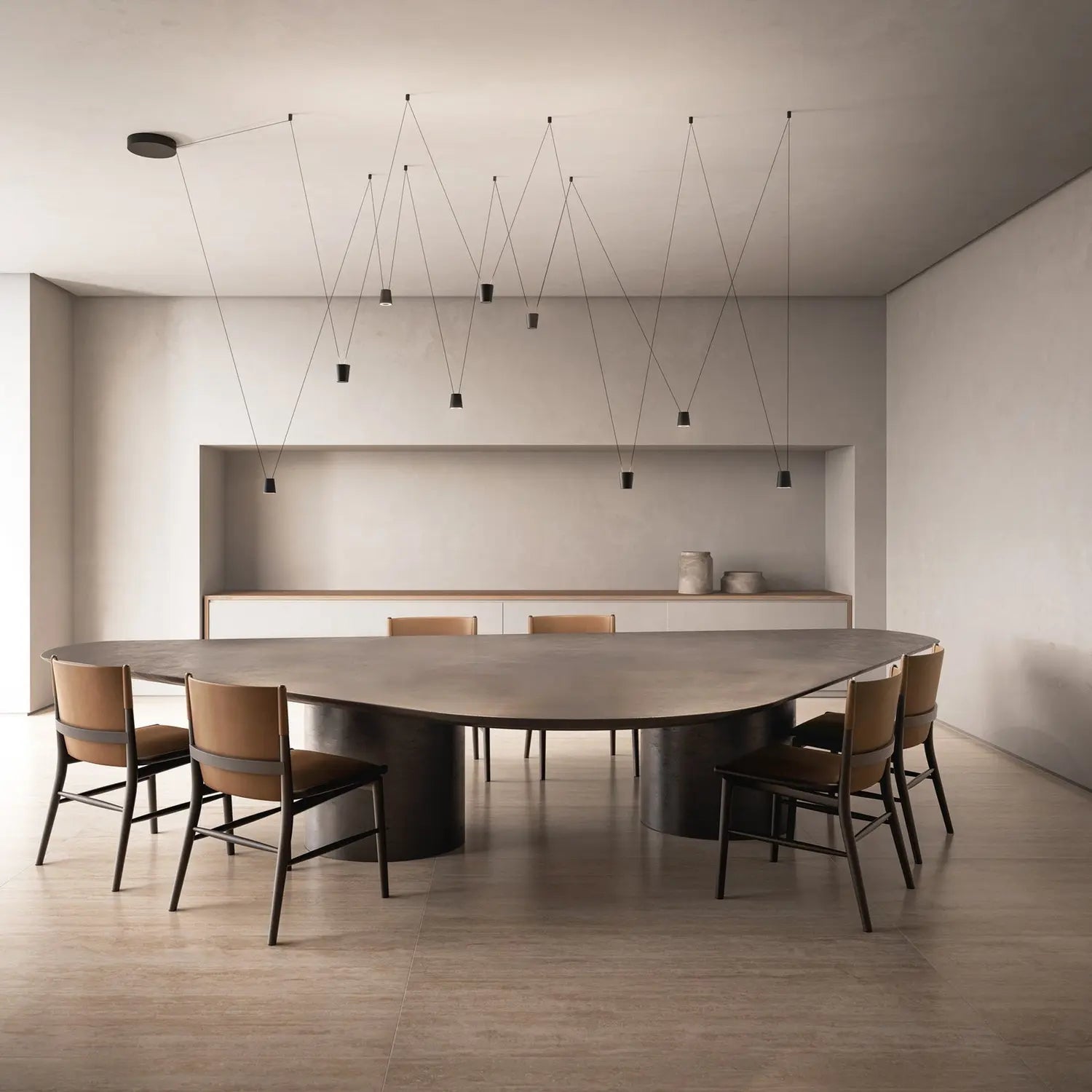 B-Ware Kdln Led Designer Hängelampe Pendelleuchte Sling 2700 K 1fl Schwarz - 8015086016014