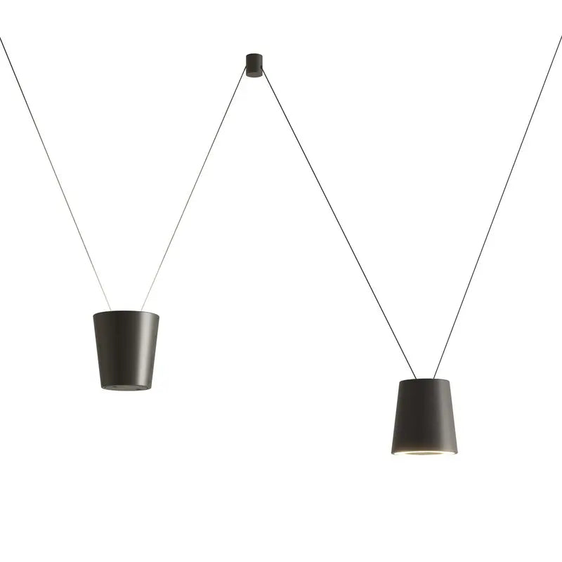 Kdln Pendelleuchte Hängeleuchte LED Sling Leuchte schwarz Aluminium Designer654 - 8015086016014