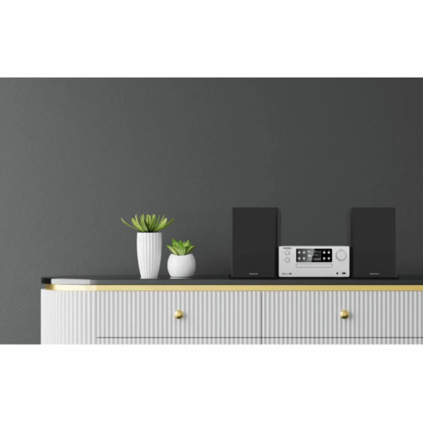B-Ware Kenwood Stereoanlage Kompaktanlage Micro Hi Fi System Cd Player Dab Usb Silber - 19048236104
