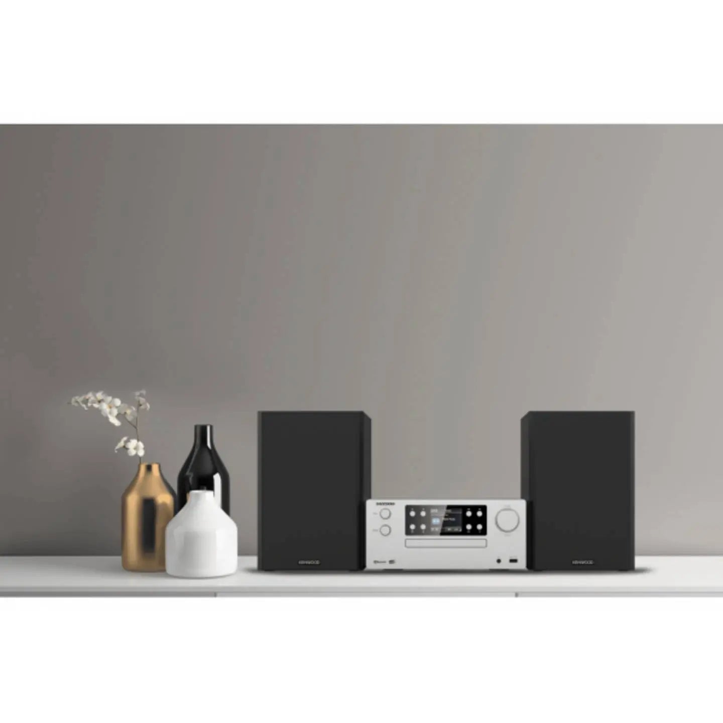 B-Ware Kenwood Stereoanlage Kompaktanlage Micro Hi Fi System Cd Player Dab Usb Silber - 19048236104