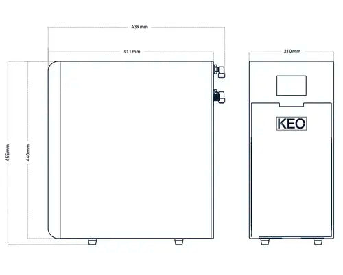 B-Ware Keo Søda Trinkwasser System Box Trinkwasserspender - 4306517969417