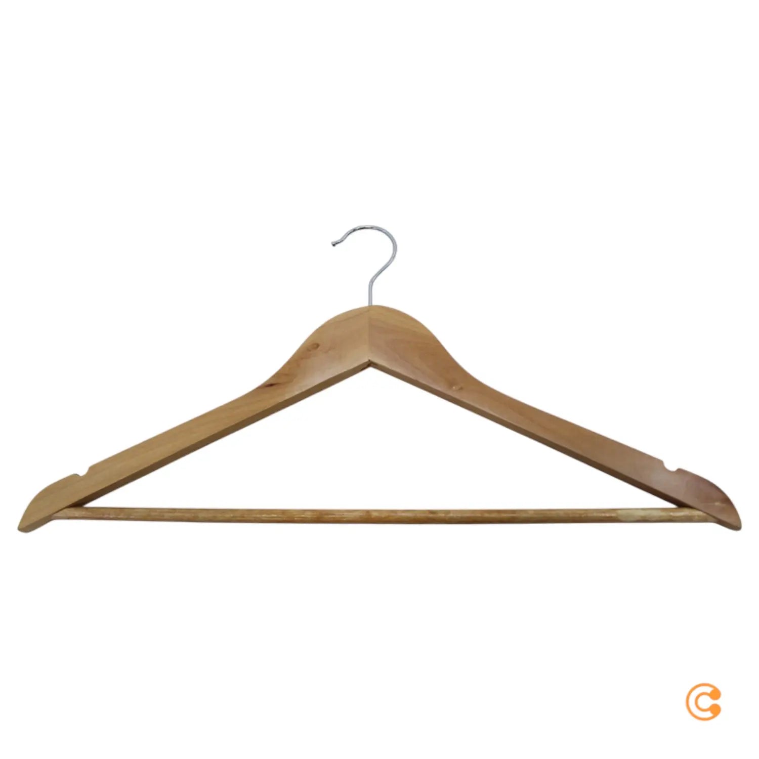 B-Ware Keplin Robuste Kleiderbügel Holzbügel Naturholz Rutschfest Bügel Siehe Text/Foto - 5056475411006